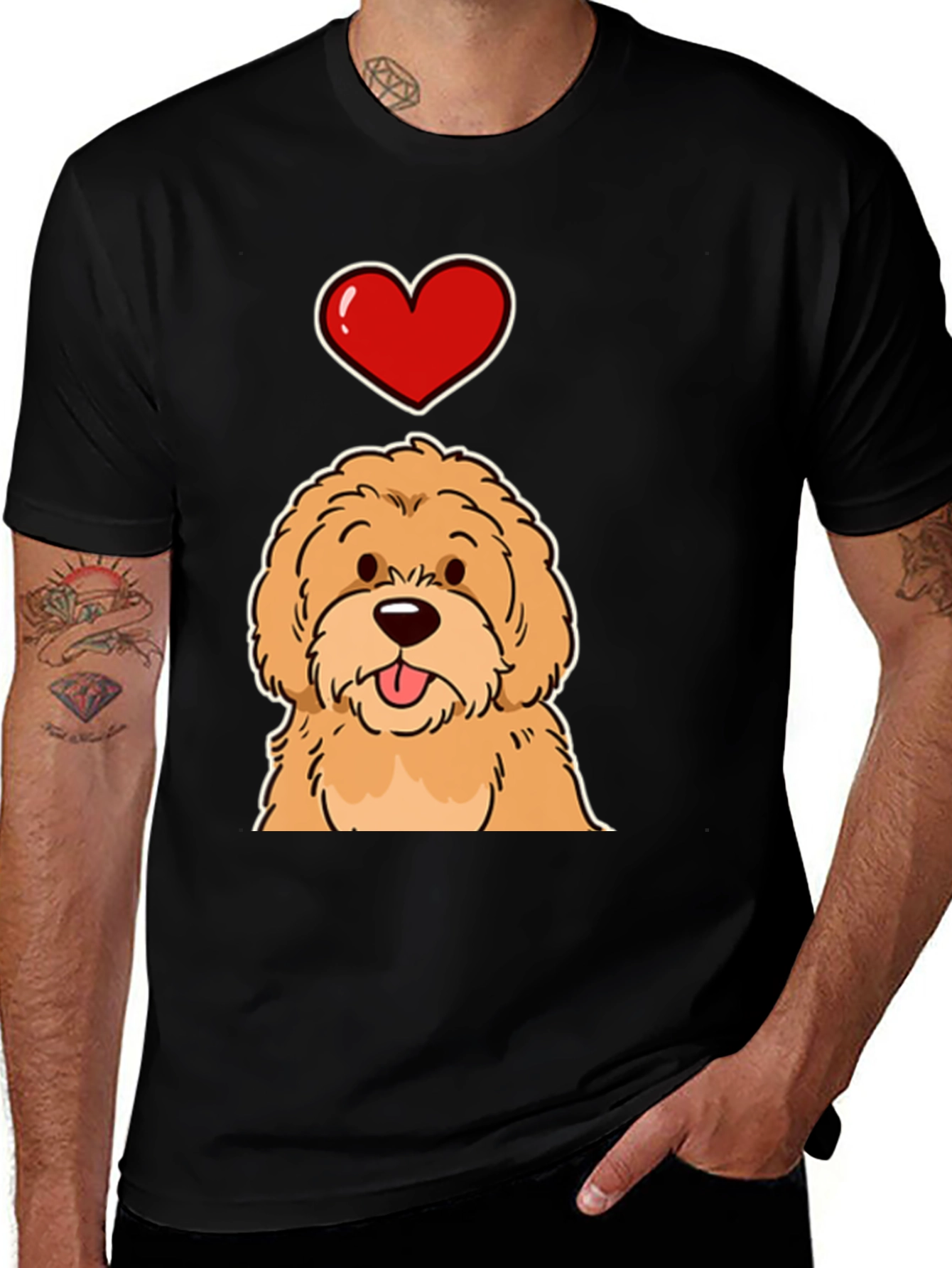 Variant 26 of I Love Doodle Dog T-Shirt