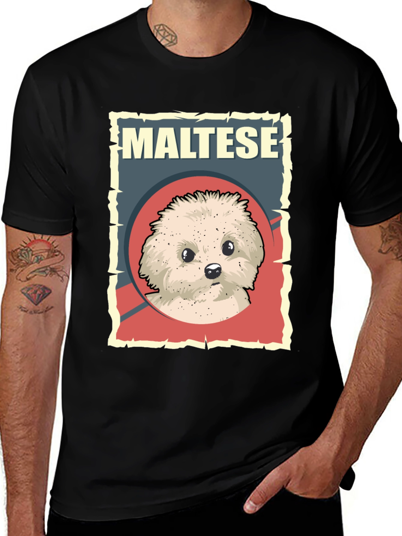 Maltese Dog Breed T-Shirt - Cute Puppy Graphic Tee