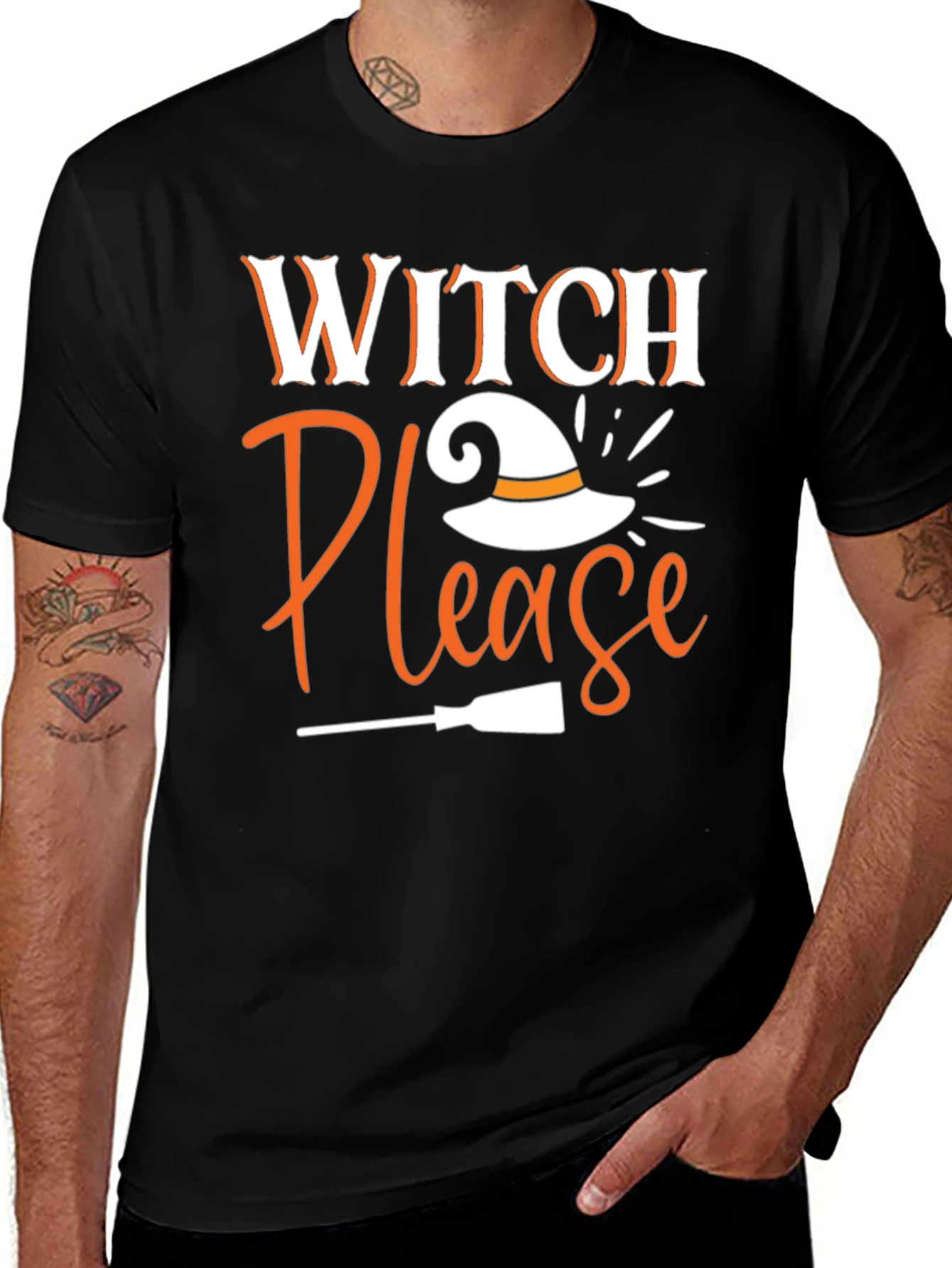 Variant 15 of Witch Please Halloween T-Shirt - Black Tee