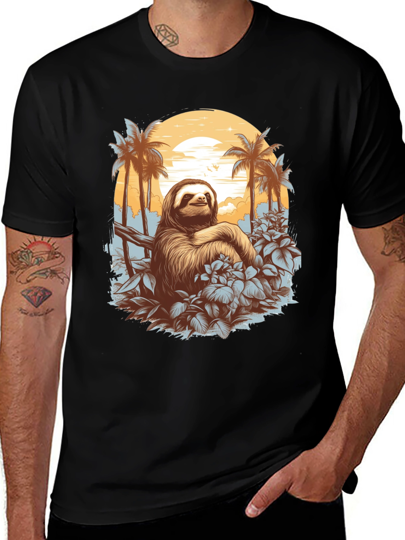 Variant 23 of Sloth in Paradise Graphic Tee