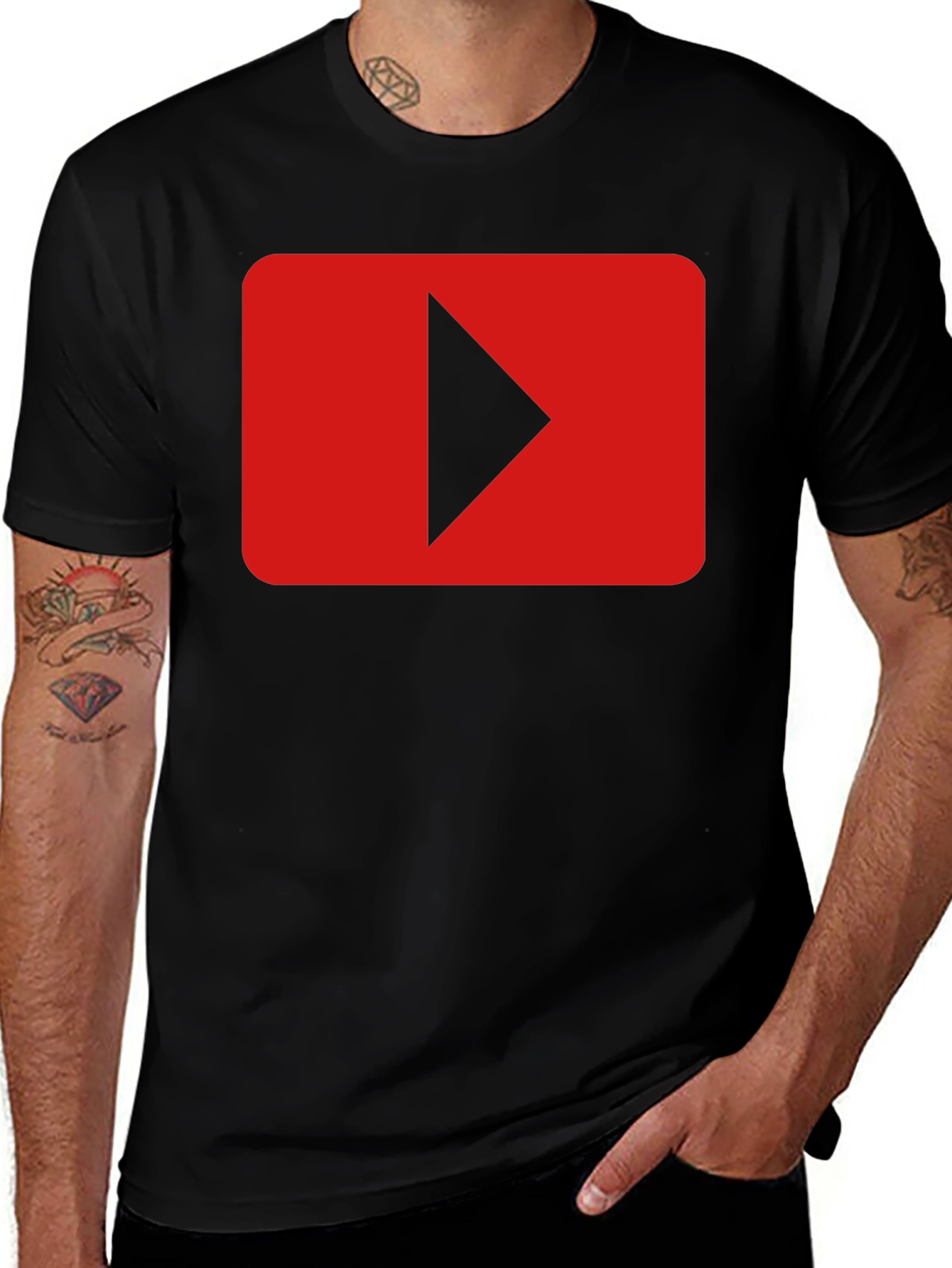 YouTube Play Button Graphic Tee