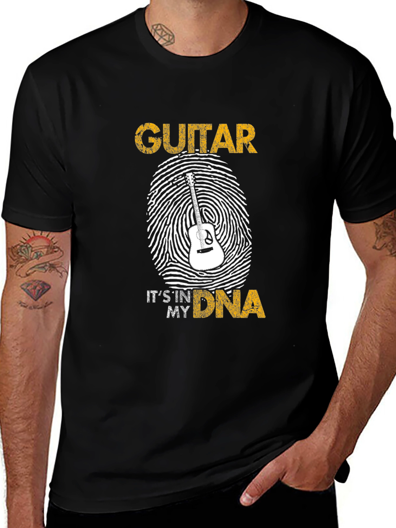 Variant 13 of Guitar DNA T-Shirt - Music Lover Tee