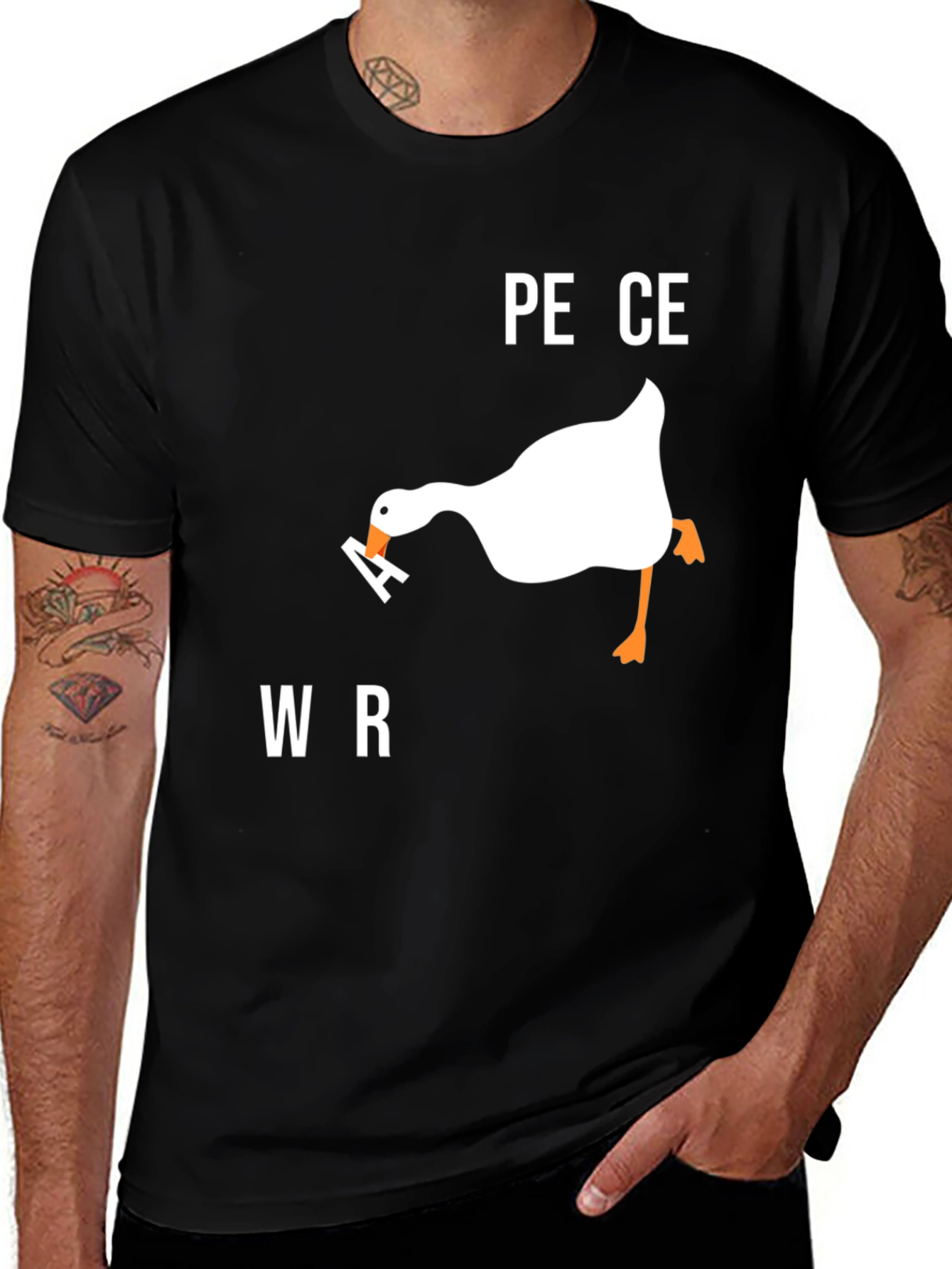 Variant 15 of Peace Was Never An Option T-Shirt - Funny Goose Tee