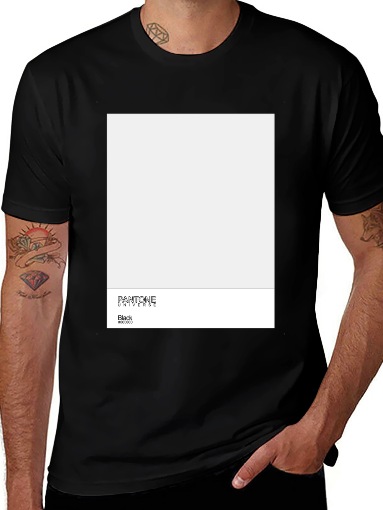 Pantone Universe Black T-Shirt - Modern Graphic Tee