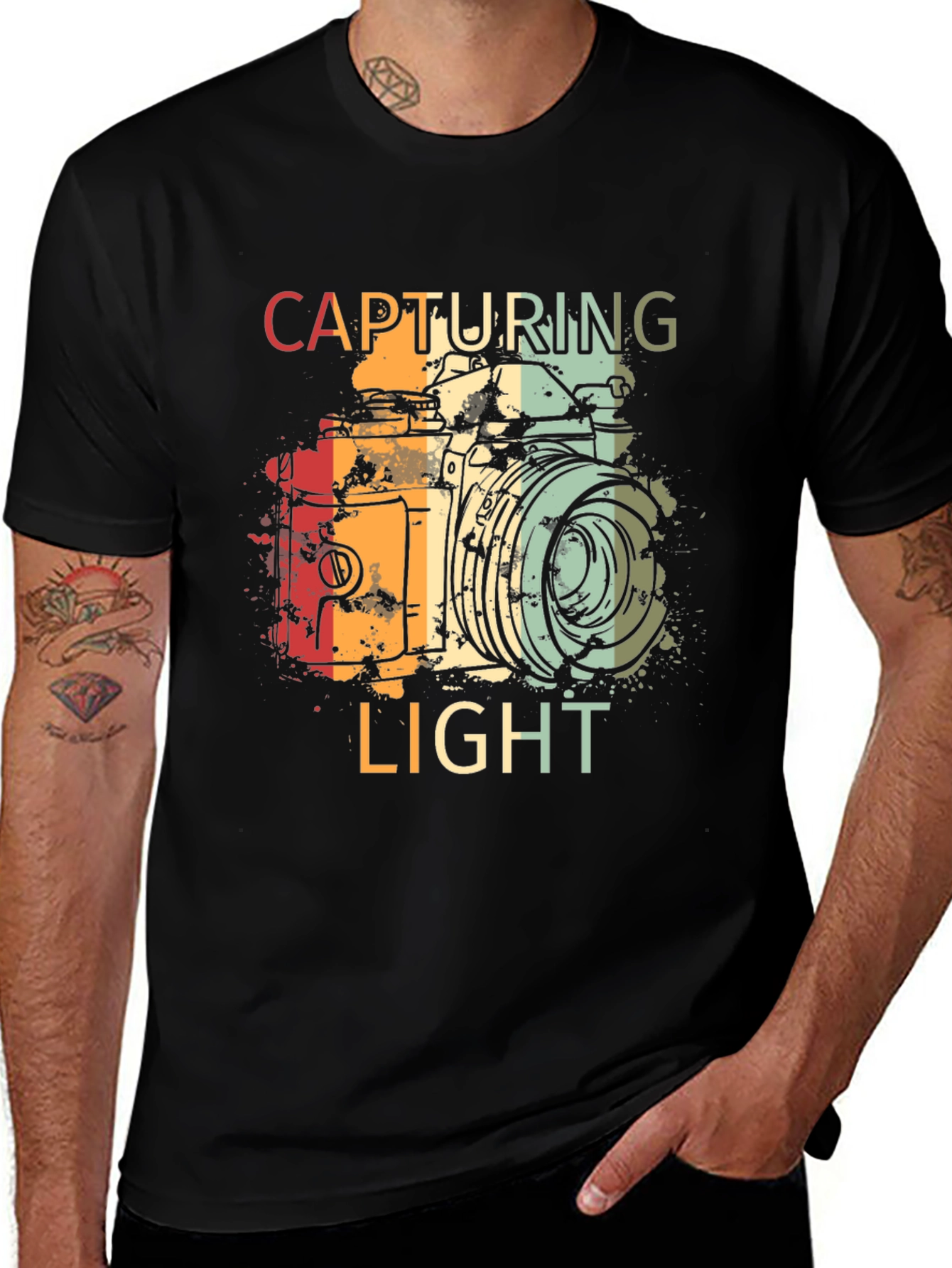 Variant 29 of Vintage Camera Graphic T-Shirt - Capturing Light