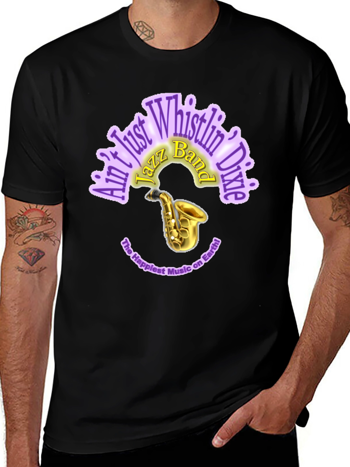 Ain't Just Whistlin' Dixie Jazz Band T-Shirt