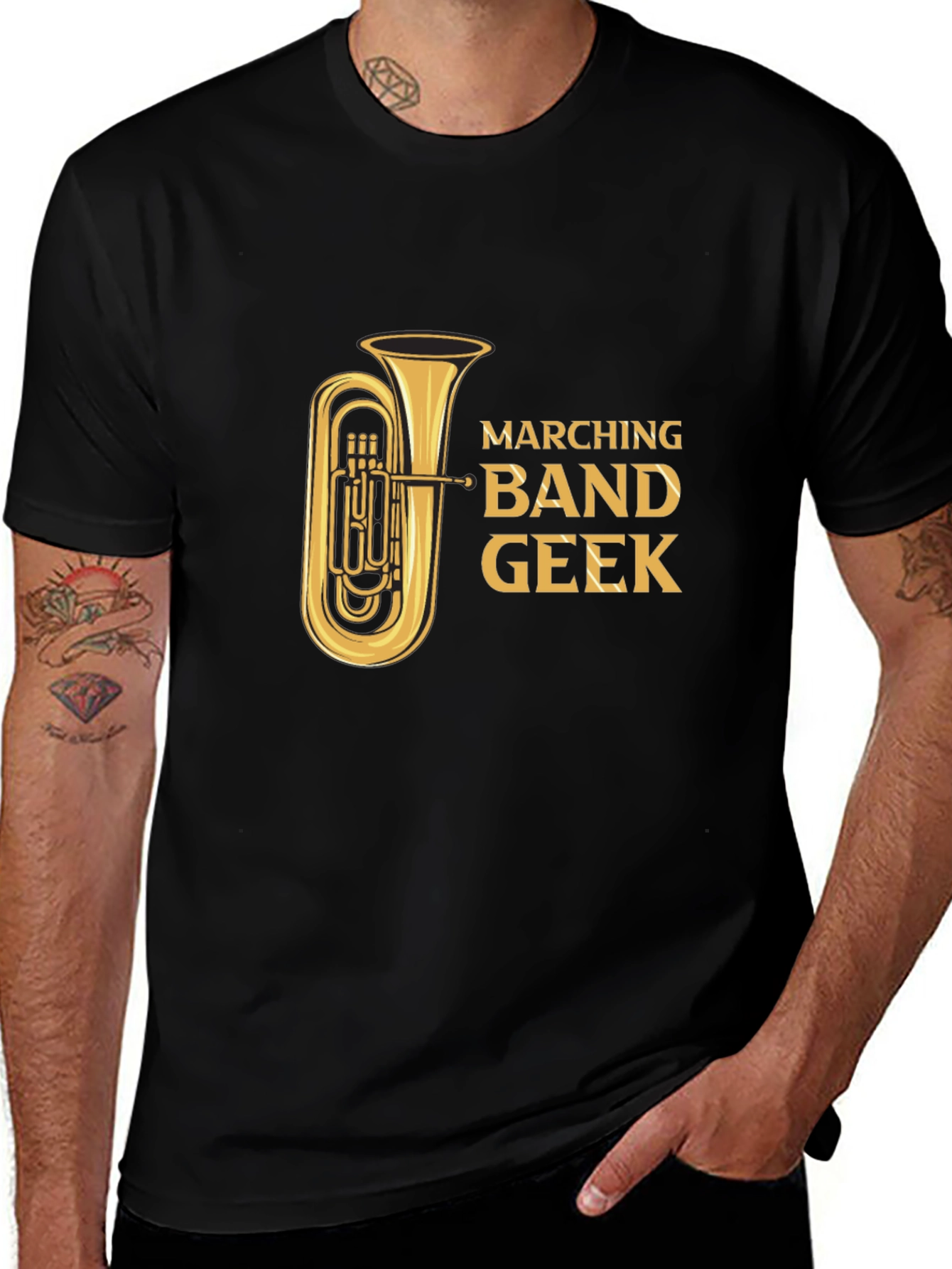 Variant 12 of Marching Band Geek Tuba T-Shirt
