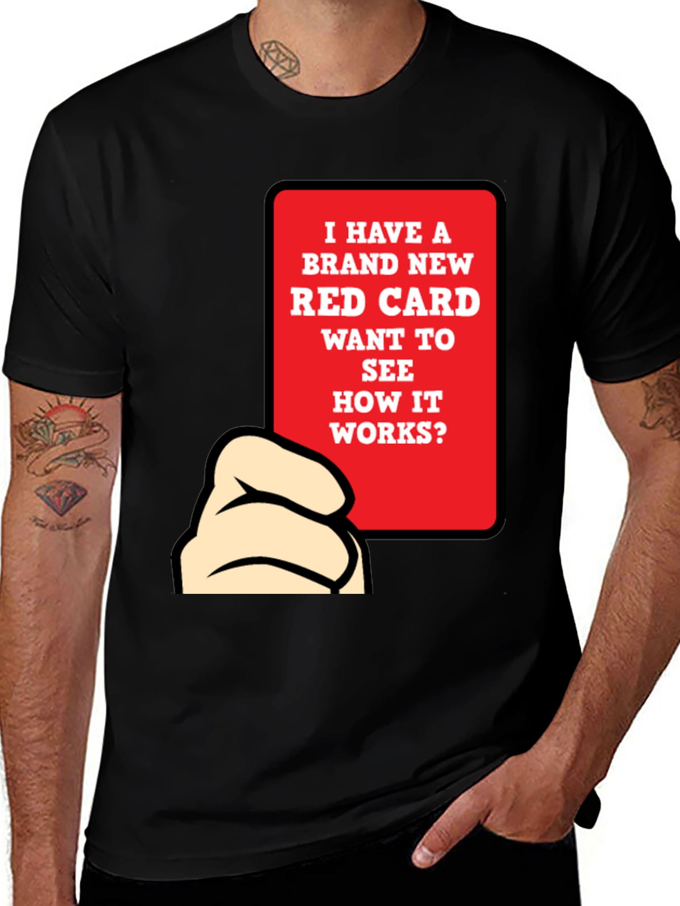 Variant 24 of Funny Red Card T-Shirt - Novelty Graphic Tee