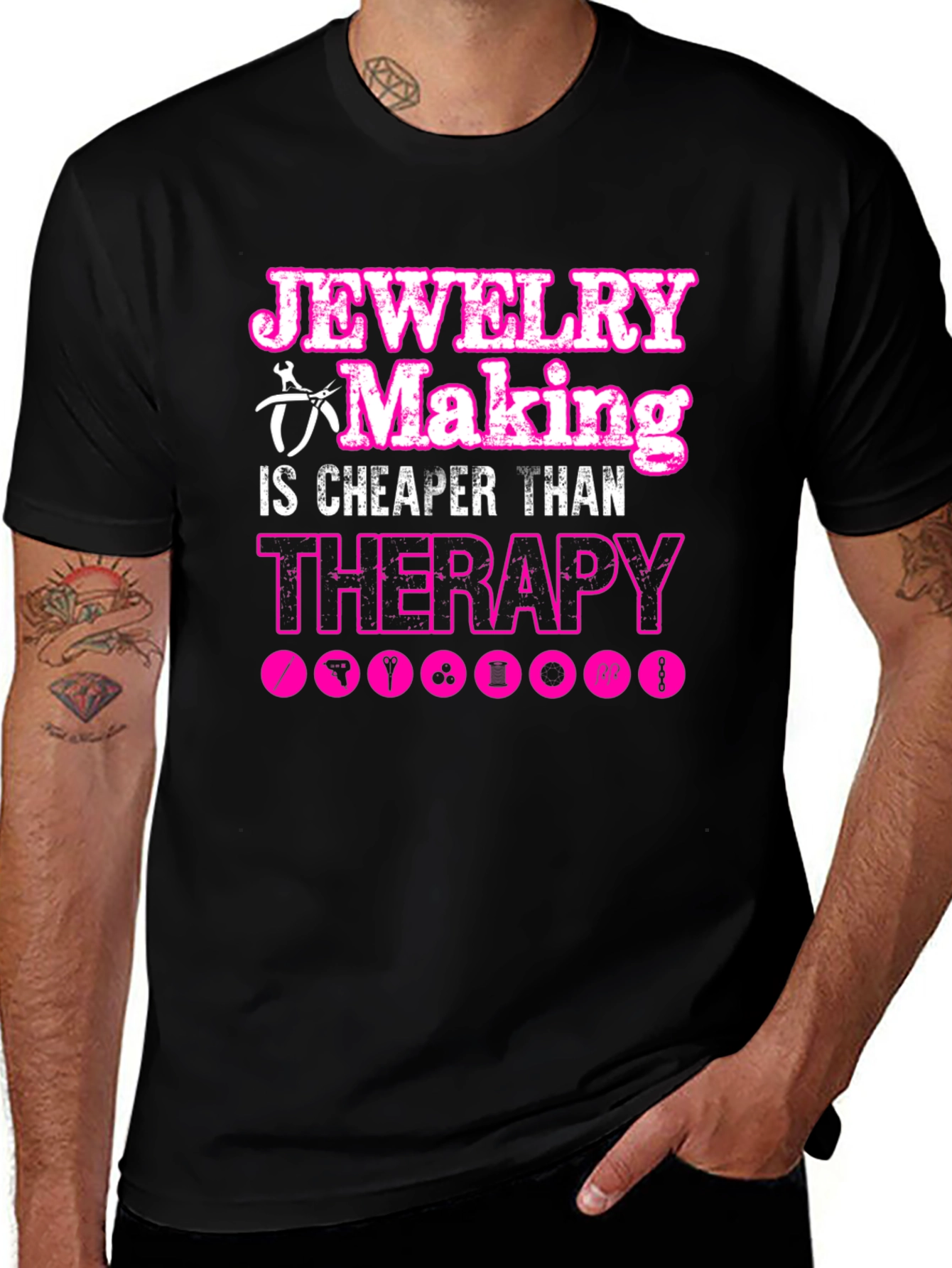 Jewelry Making Therapy Tee