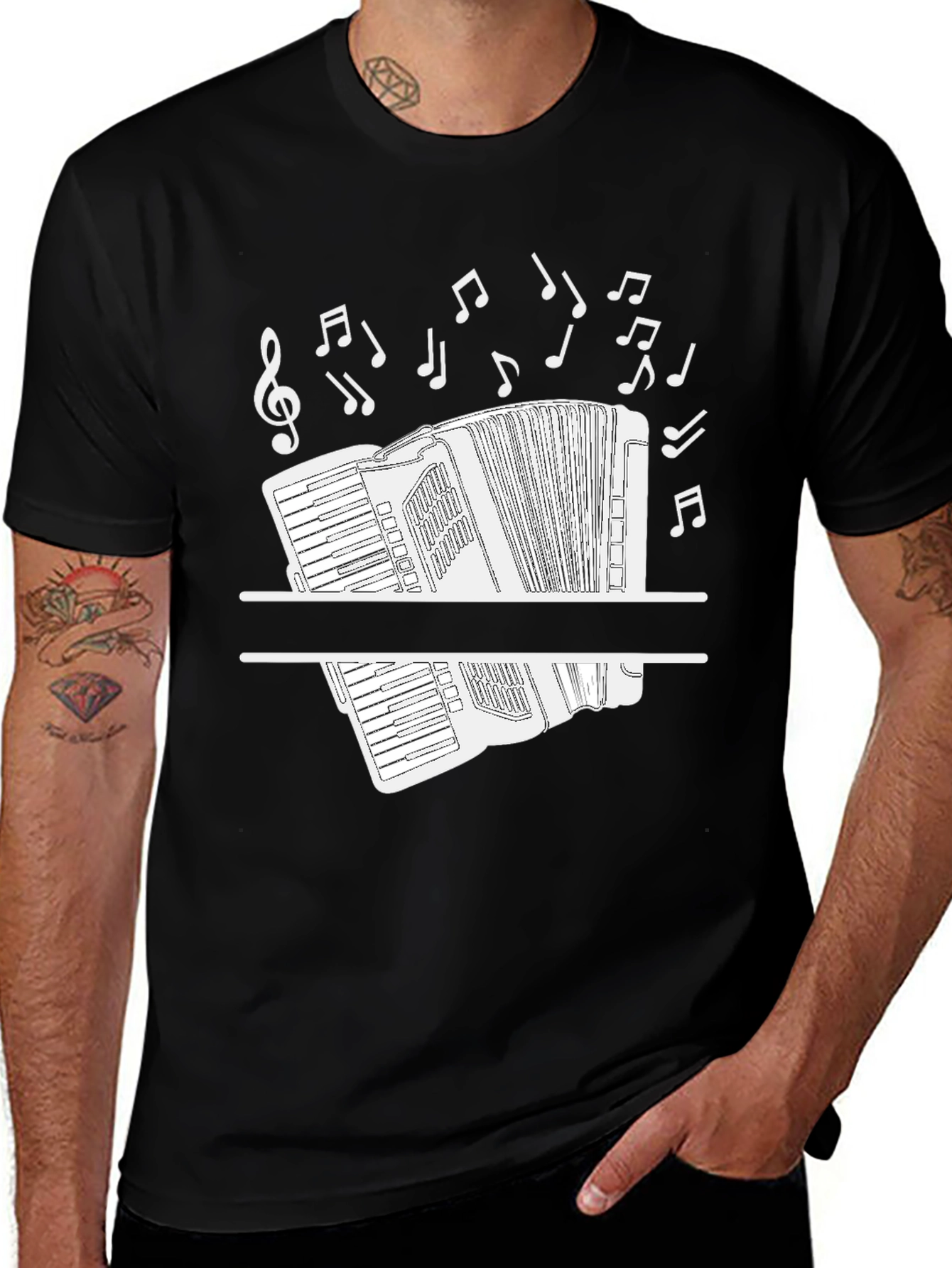 Variant 13 of Accordion Music T-Shirt - Stylish Musician Tee