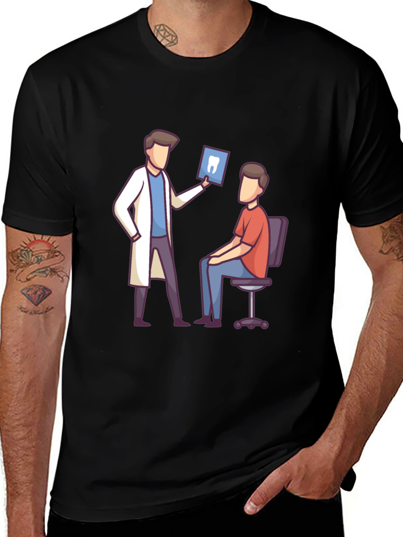 Variant 12 of Dentist Visit Graphic T-Shirt