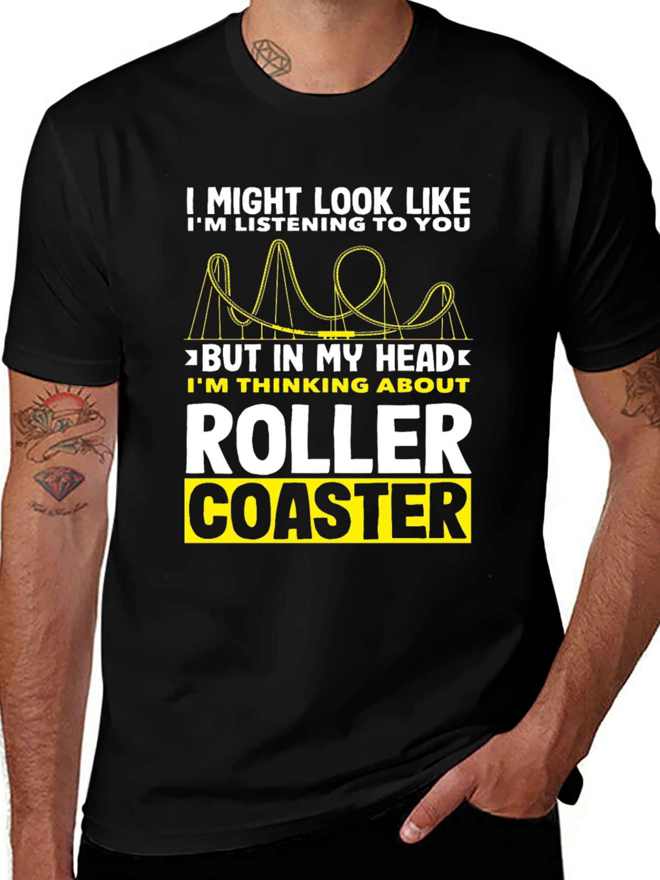 Variant 30 of Roller Coaster T-Shirt - Funny Novelty Tee