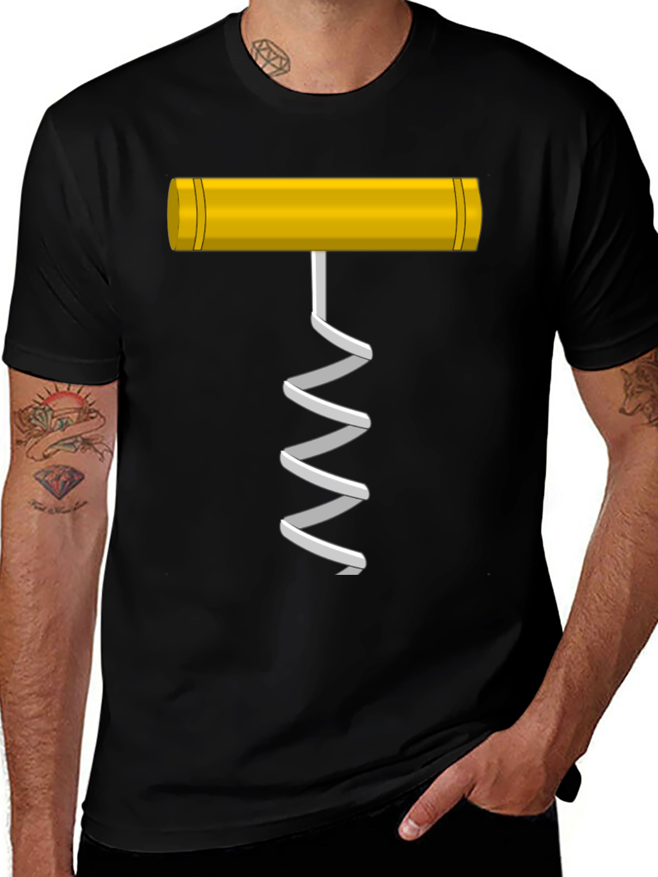 Wine Opener Graphic T-Shirt - Funny Sommelier Tee