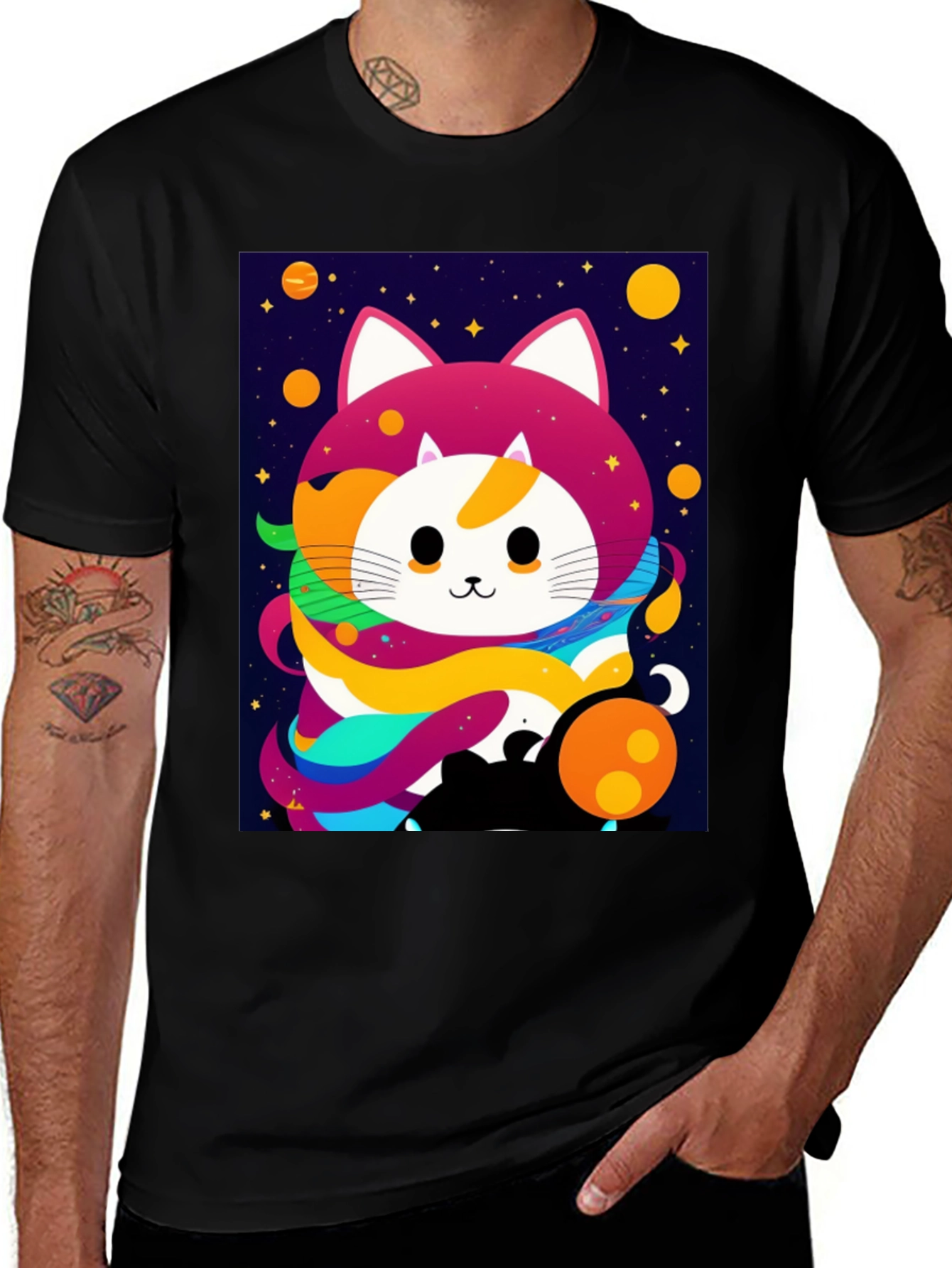 Variant 24 of Cosmic Cat Graphic Tee