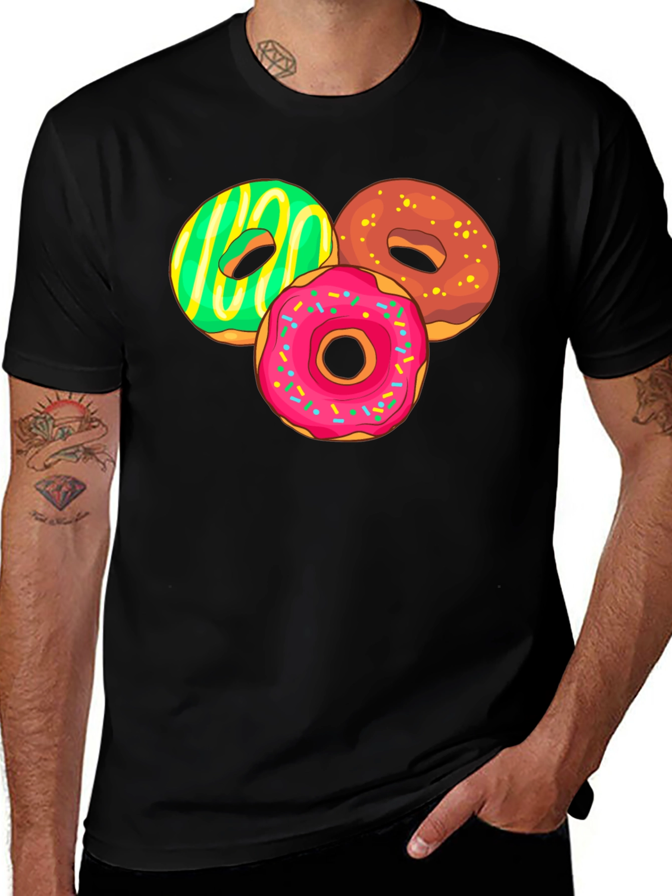Variant 13 of Donut Graphic Tee - Sweet Tooth Fashion