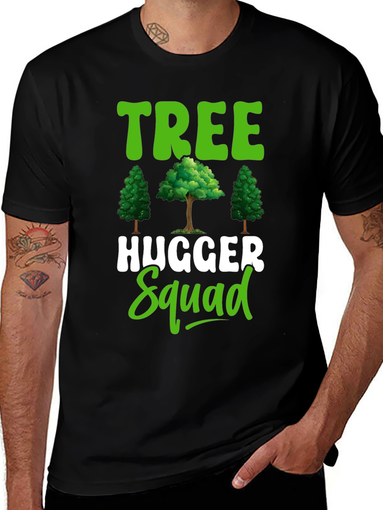 Variant 3 of Tree Hugger Squad Graphic Tee