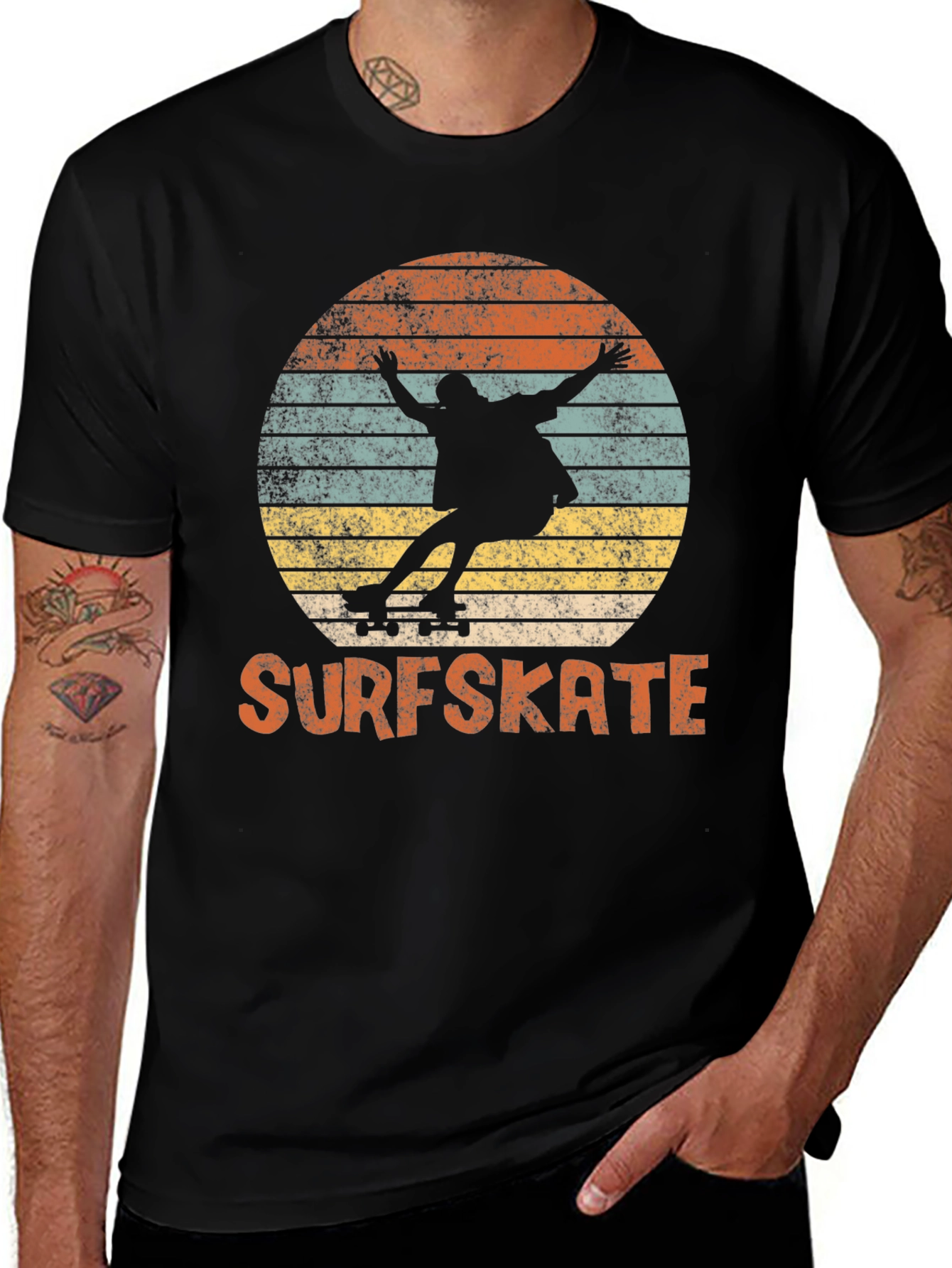 Variant 25 of Surfskate Retro Sunset T-Shirt