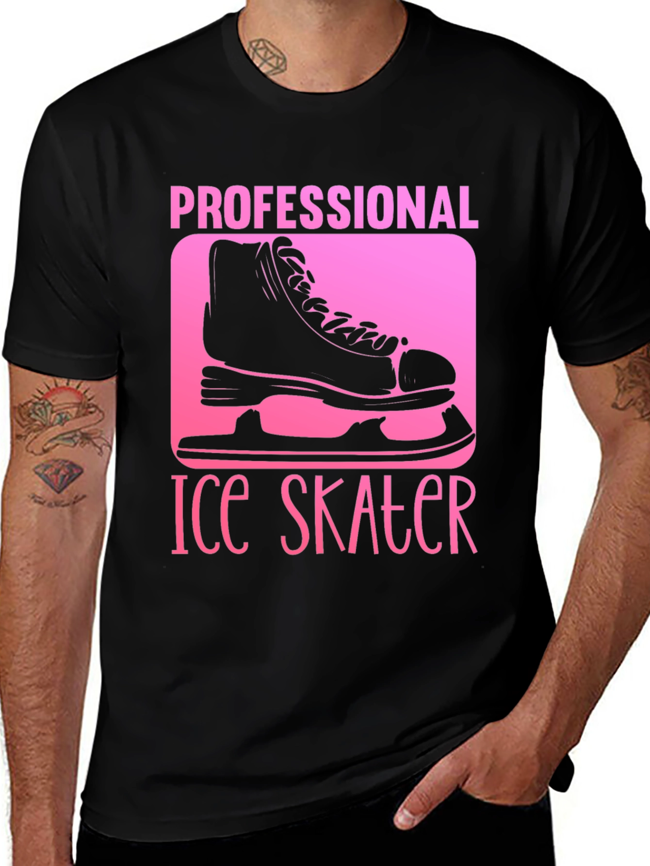 Variant 21 of Professional Ice Skater Graphic T-Shirt