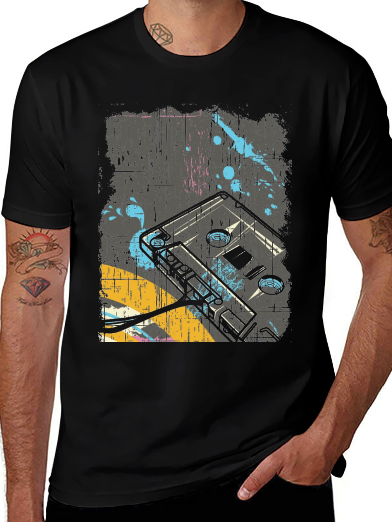 Variant 11 of Retro Cassette Tape Graphic Tee - Vintage Music T-Shirt