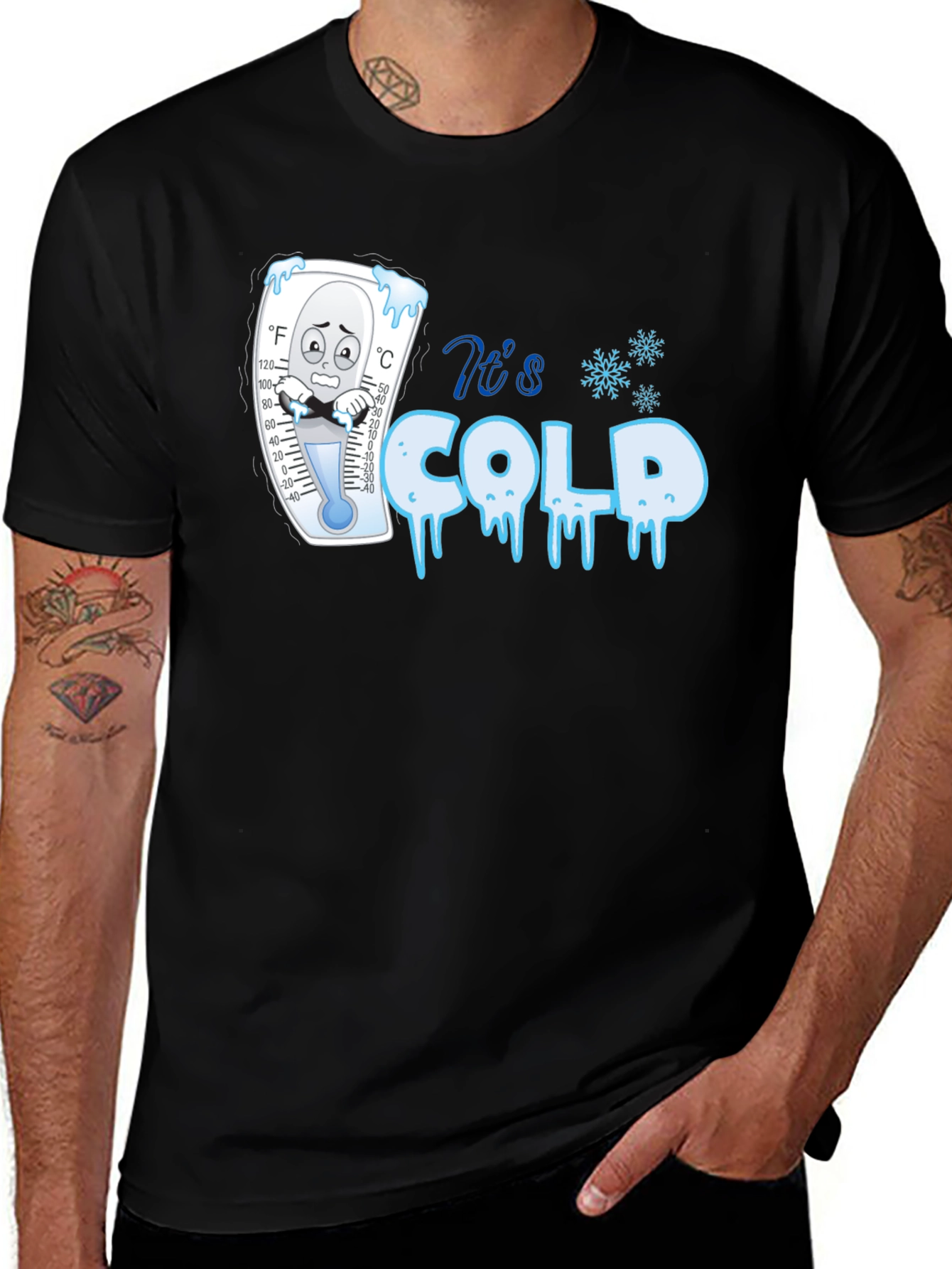Variant 3 of It's Cold Graphic T-Shirt