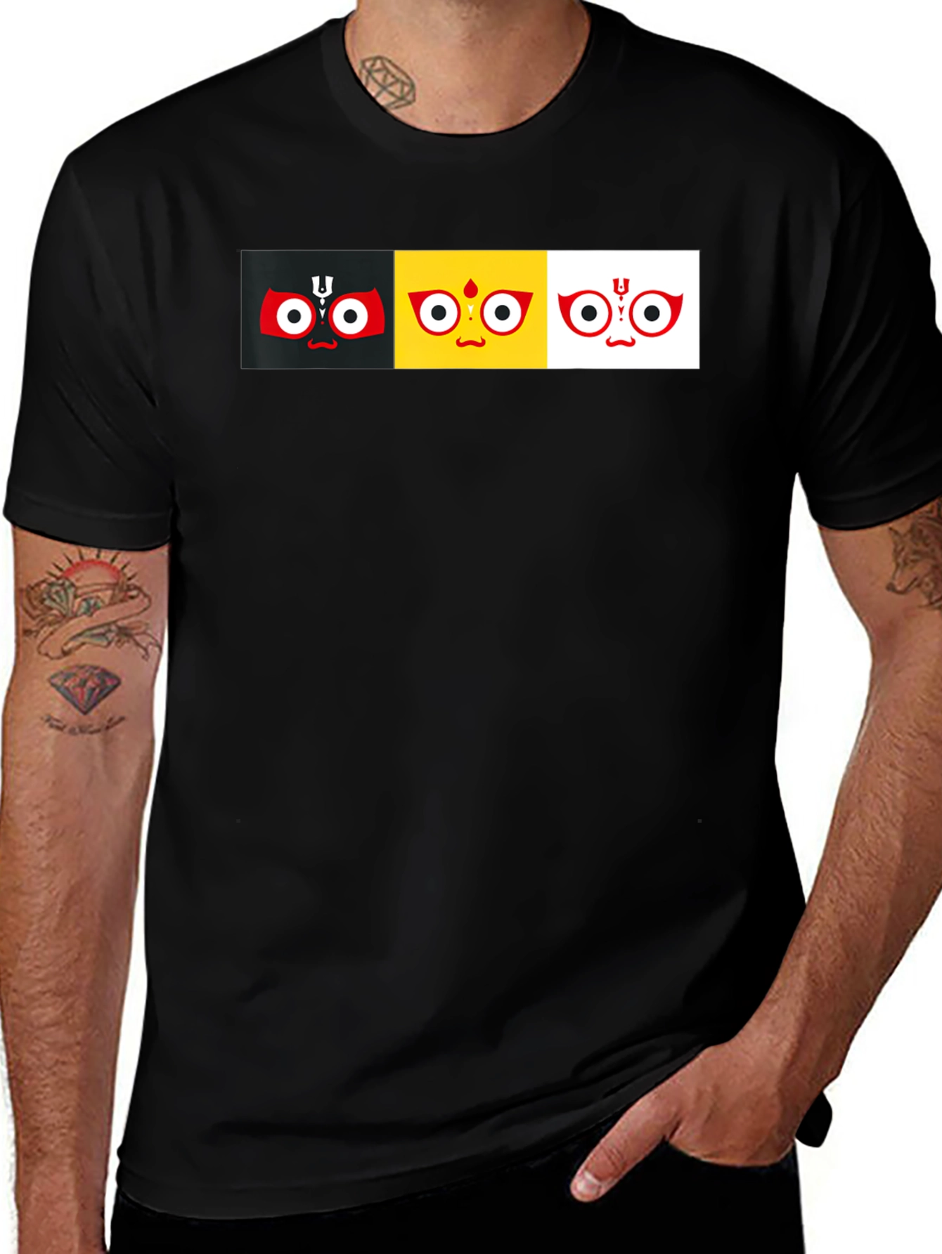 Variant 6 of Jagannath T-Shirt: Colorful Spiritual Graphic Tee