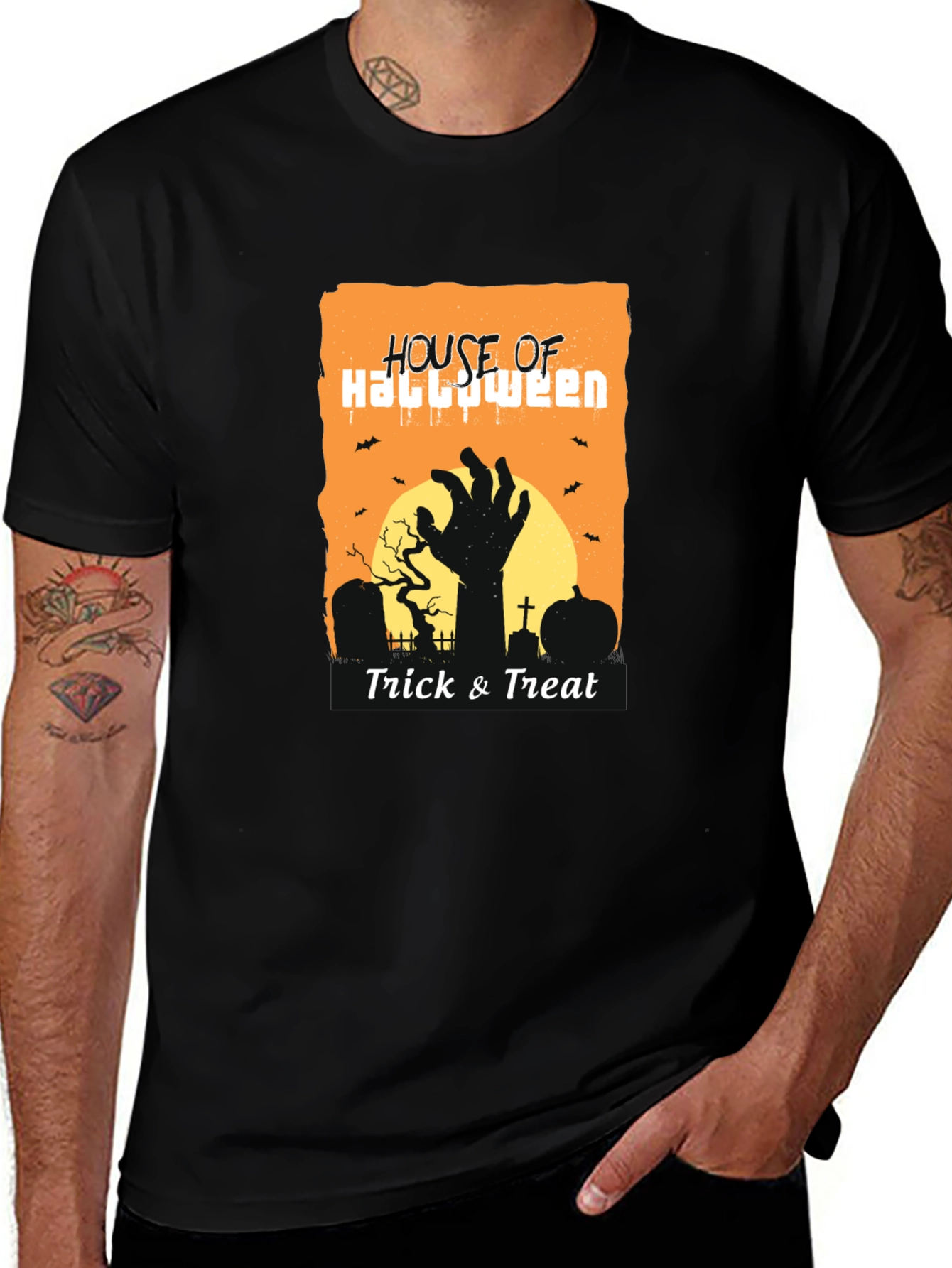 Variant 25 of Halloween House T-Shirt - Trick or Treat