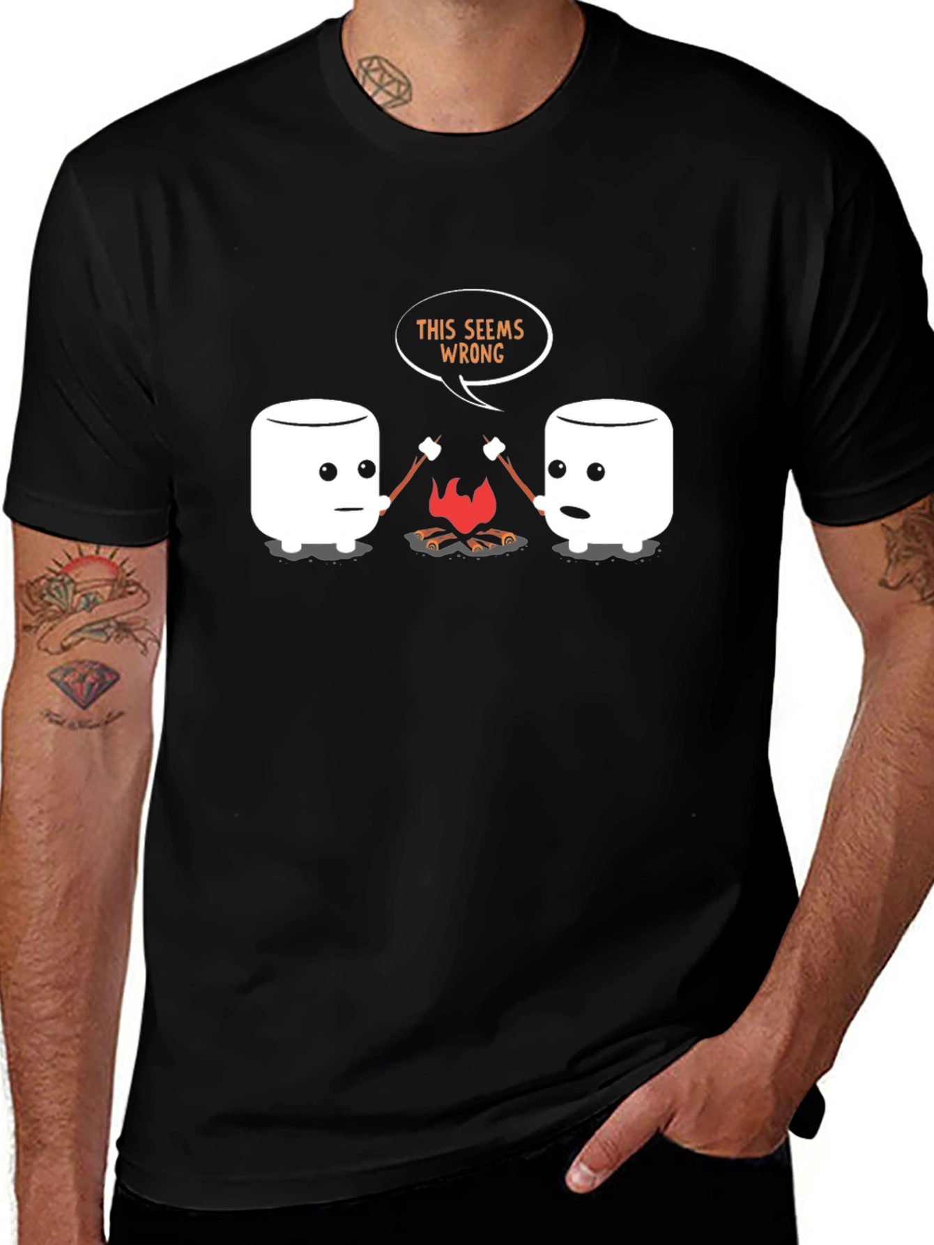 Variant 27 of Marshmallow Campfire Graphic T-Shirt