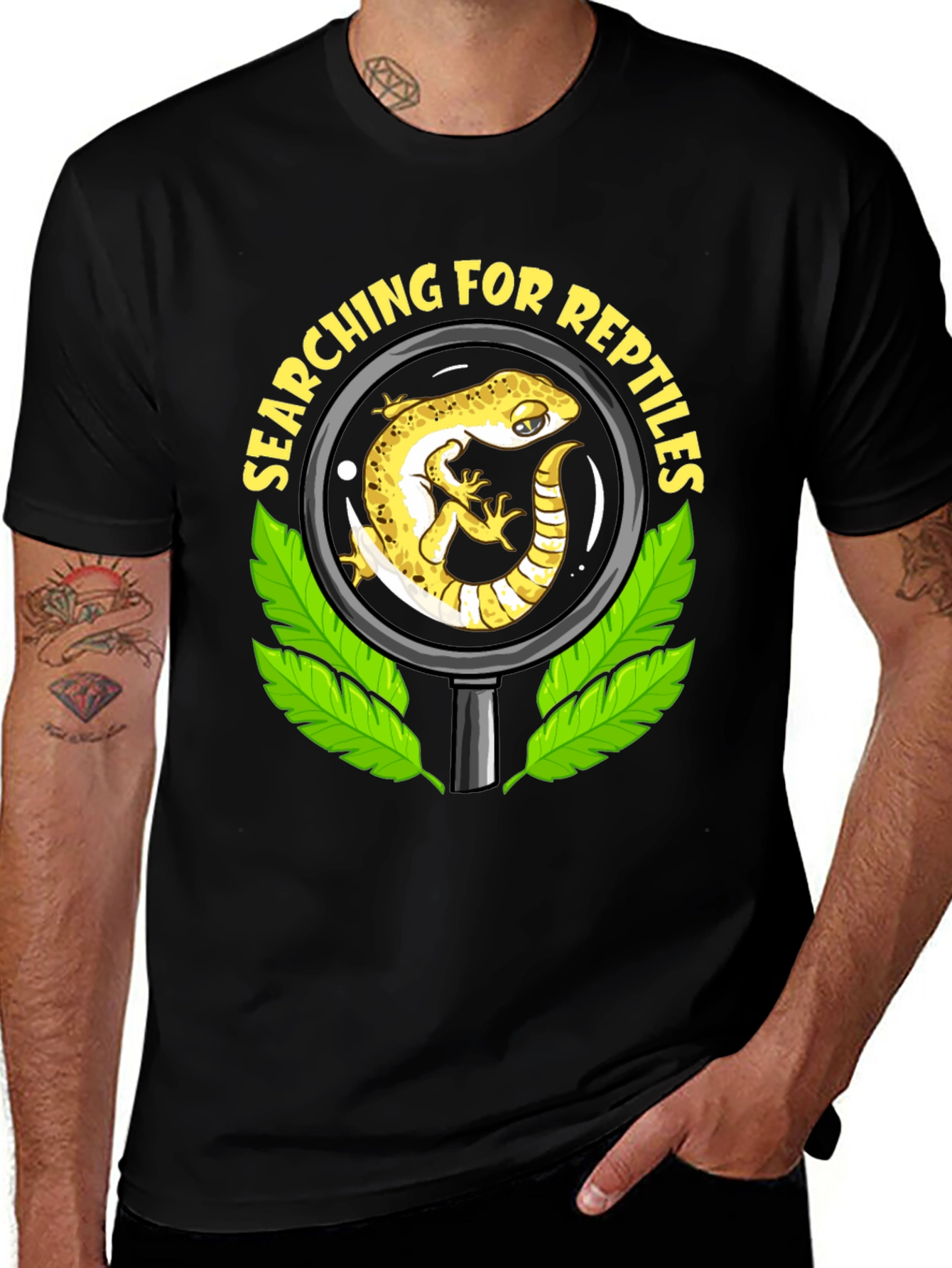 Variant 2 of Searching for Reptiles Graphic T-Shirt