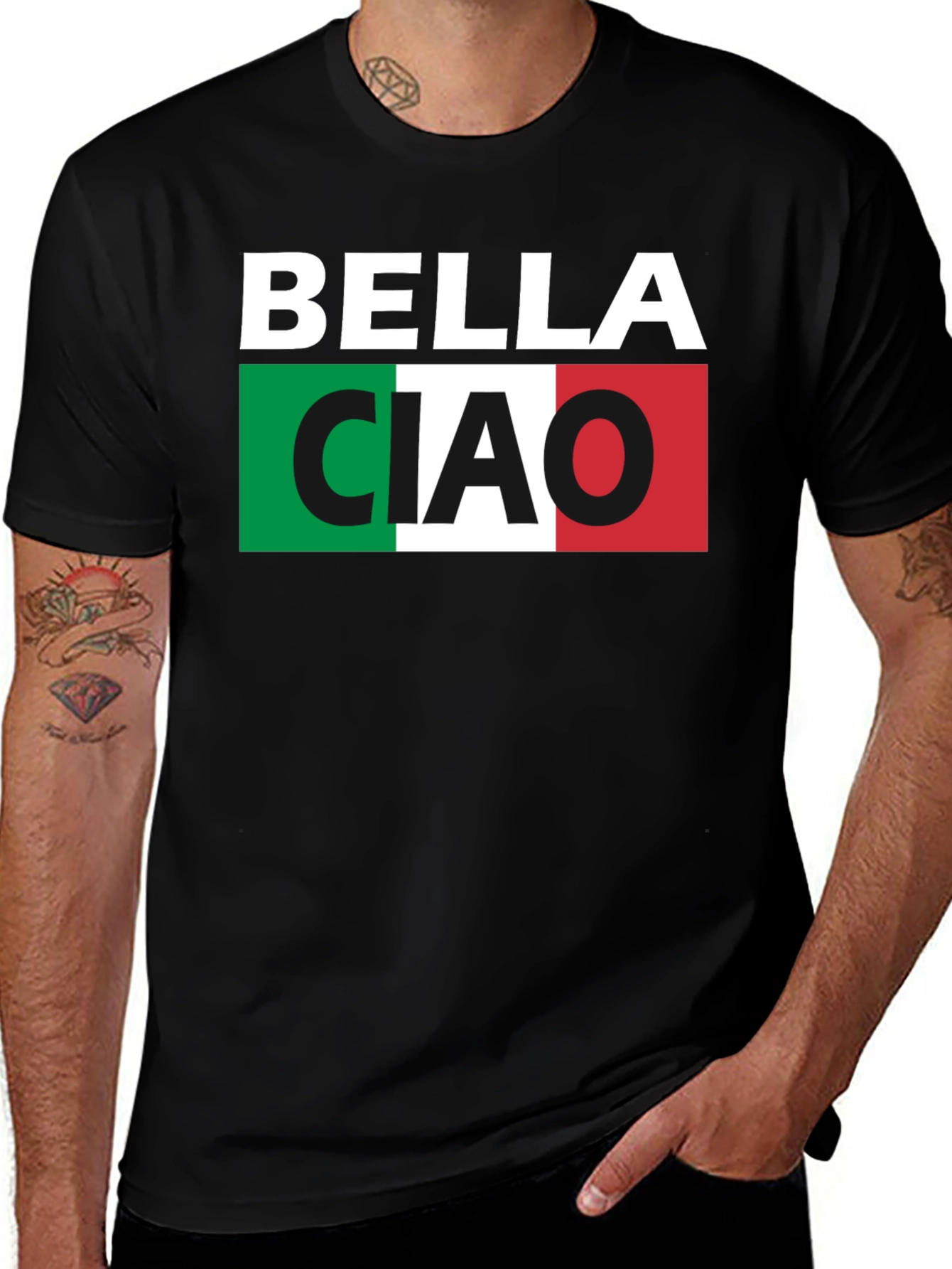 Bella Ciao Italian Flag T-Shirt