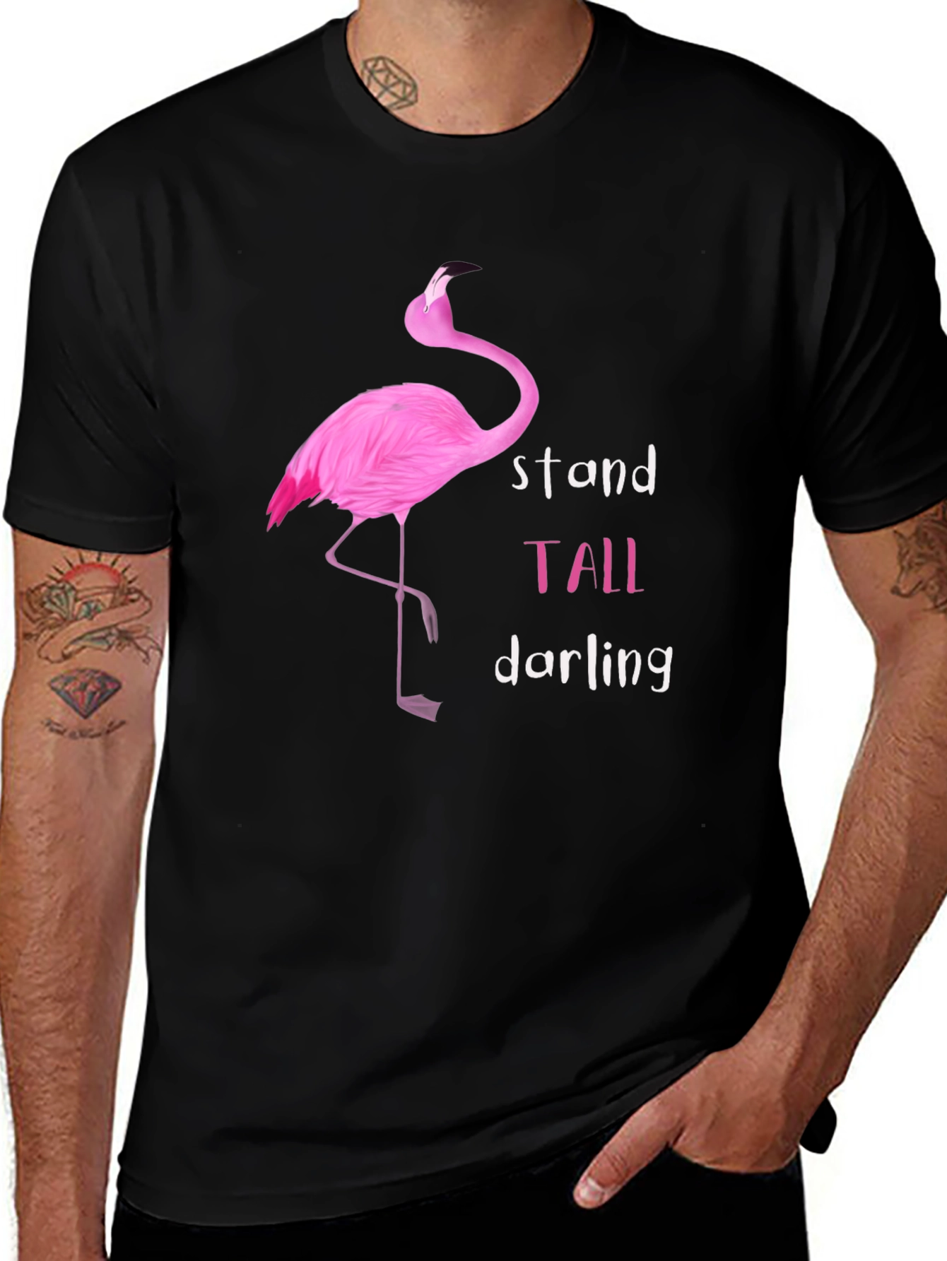 Variant 28 of Flamingo Stand Tall Darling Graphic Tee