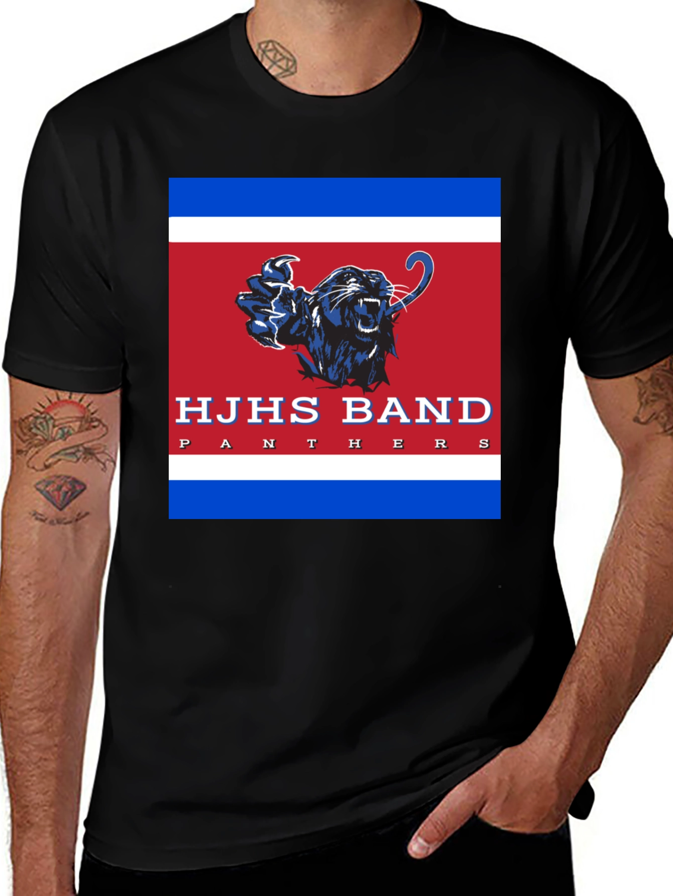 Variant 2 of HJHS Band Panthers Black T-Shirt
