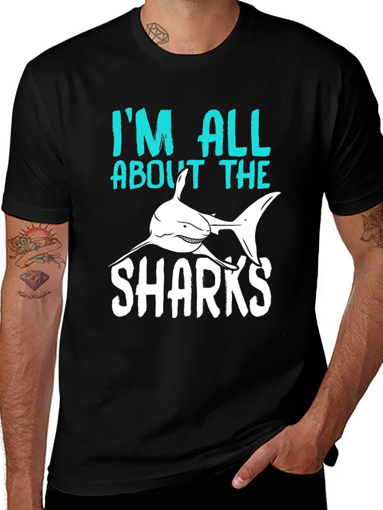 Variant 2 of I'm All About The Sharks T-Shirt