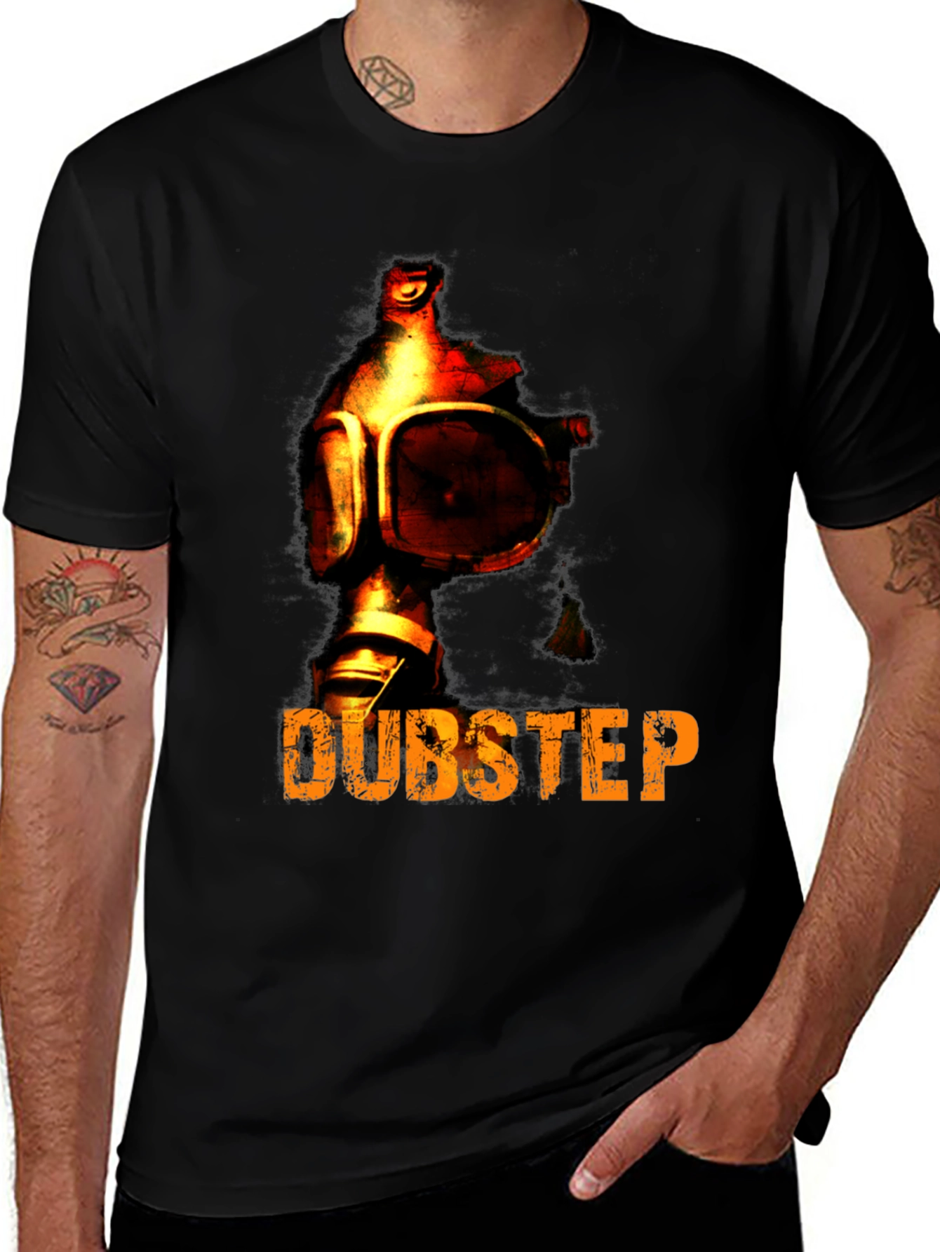 Variant 19 of Dubstep Gas Mask Graphic T-Shirt