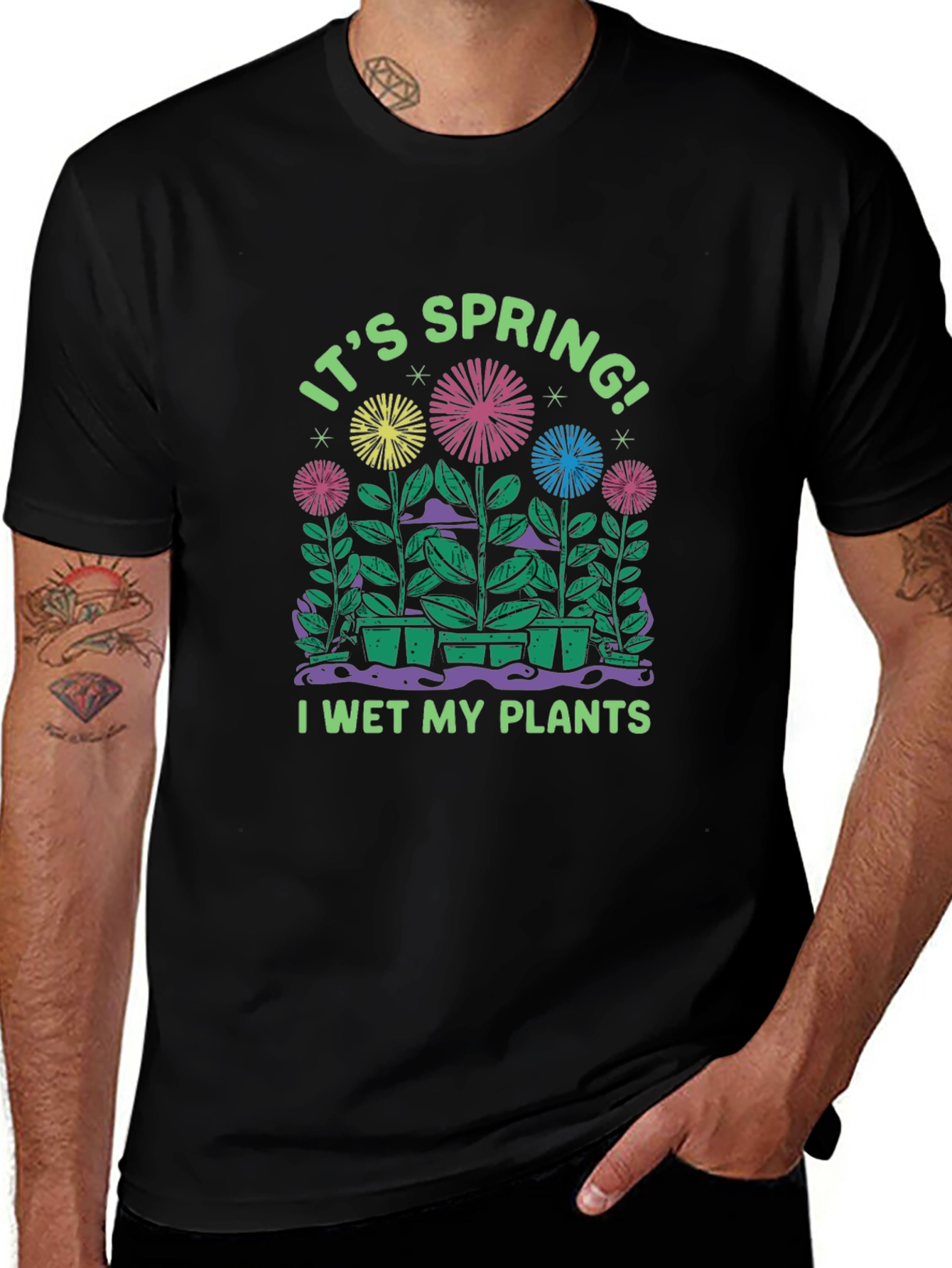 Variant 5 of It's Spring! I Wet My Plants T-Shirt