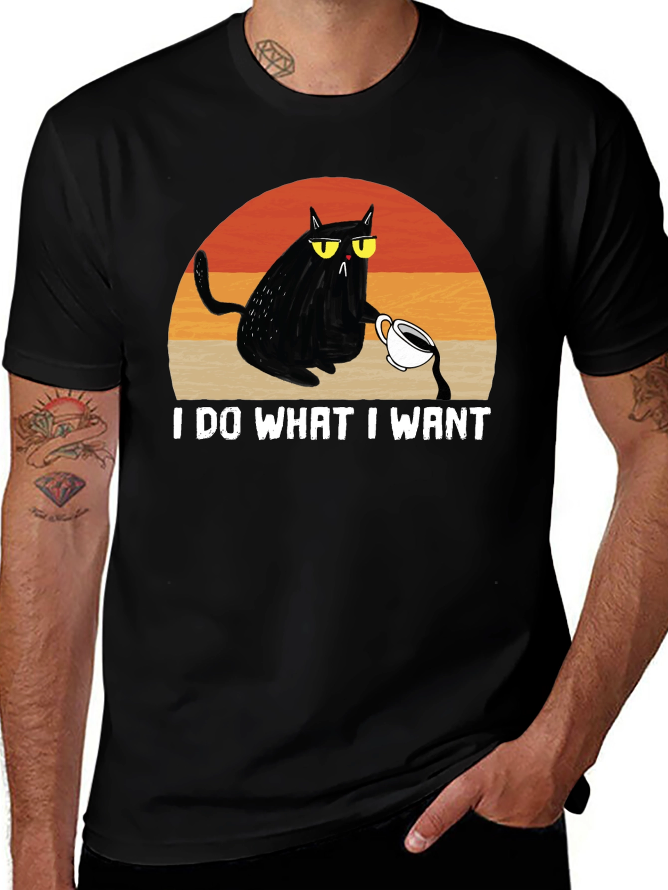 Variant 14 of I Do What I Want Cat T-Shirt