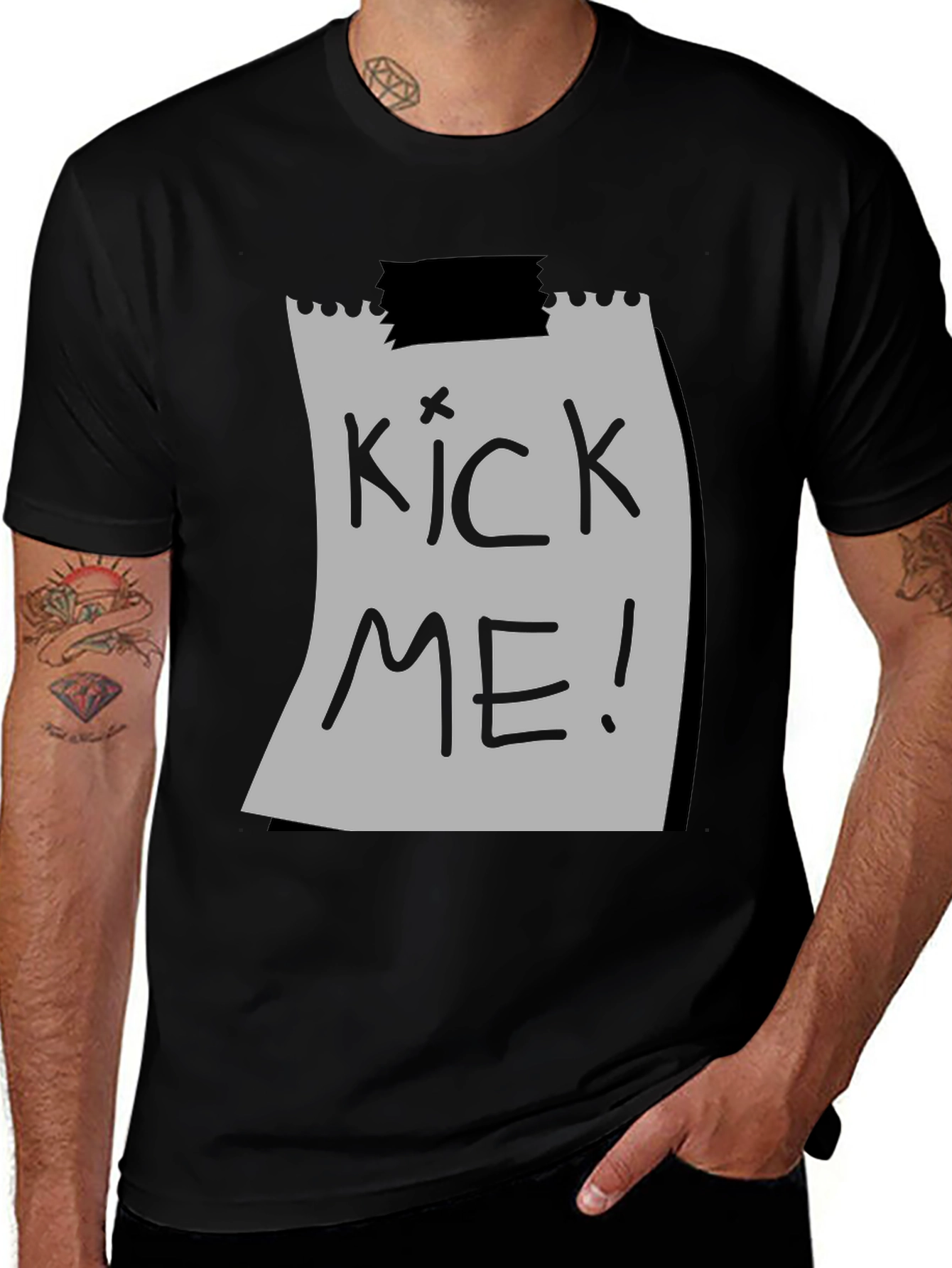 Variant 3 of Kick Me T-Shirt - Funny Novelty Tee