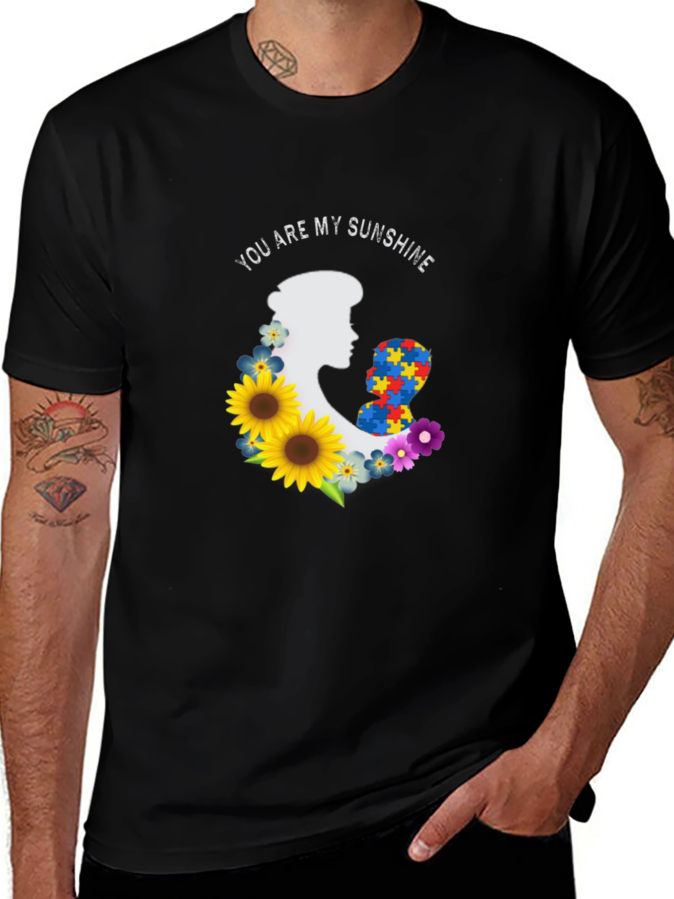 Variant 5 of Autism Awareness Sunshine Graphic T-Shirt