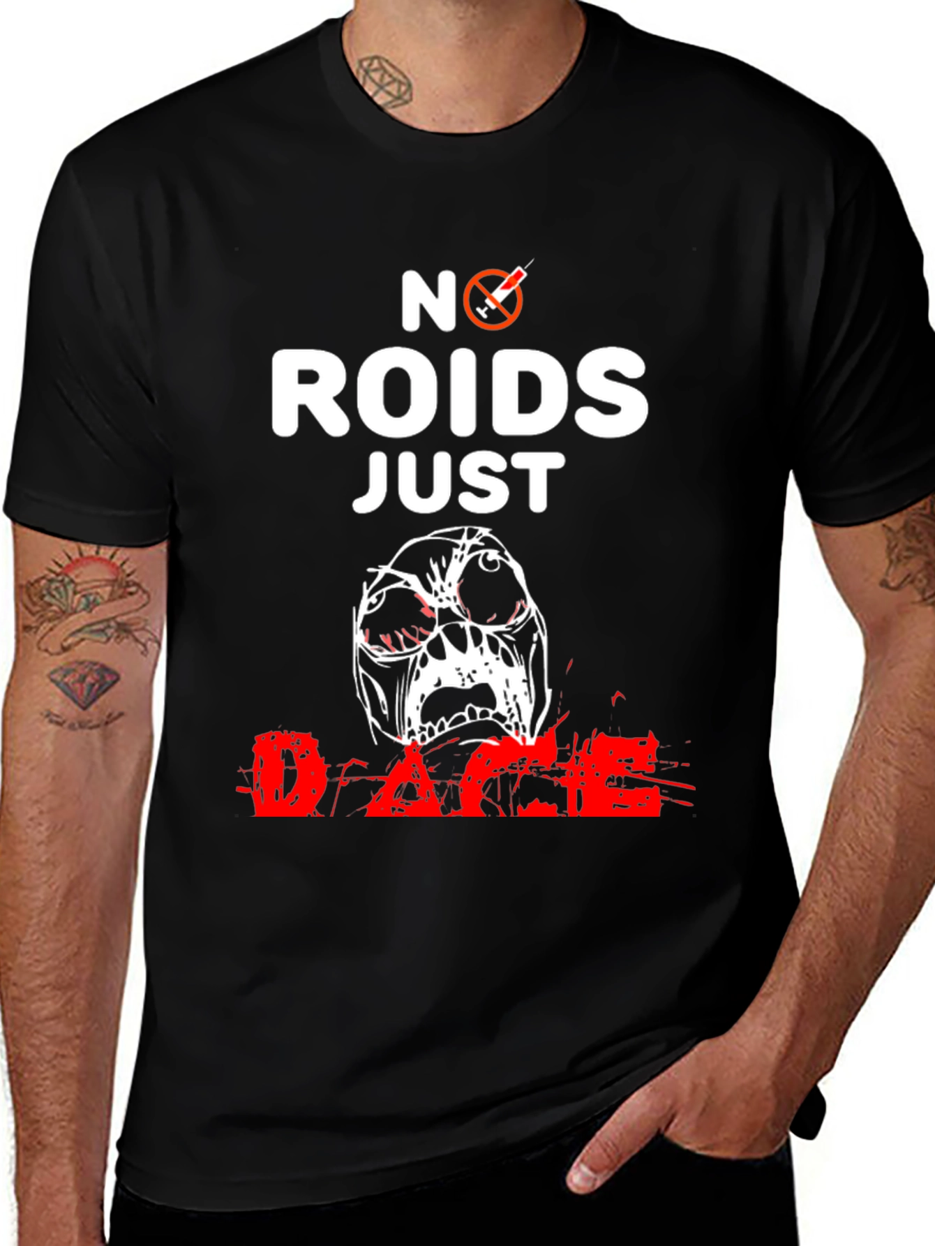 Variant 3 of No 'Roids Just Rage Graphic Tee