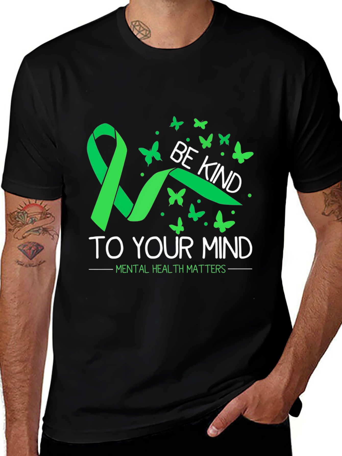 Variant 21 of Be Kind to Your Mind Mental Health Awareness T-Shirt