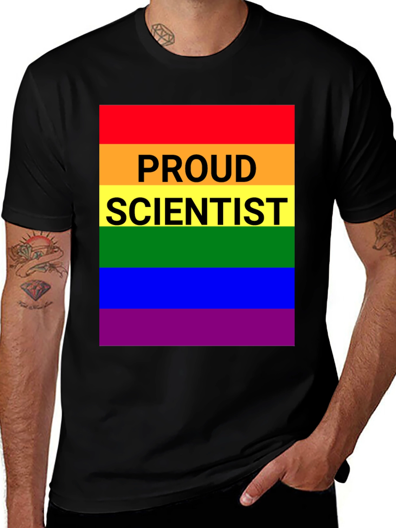 Variant 24 of Proud Scientist LGBTQ+ Pride T-Shirt