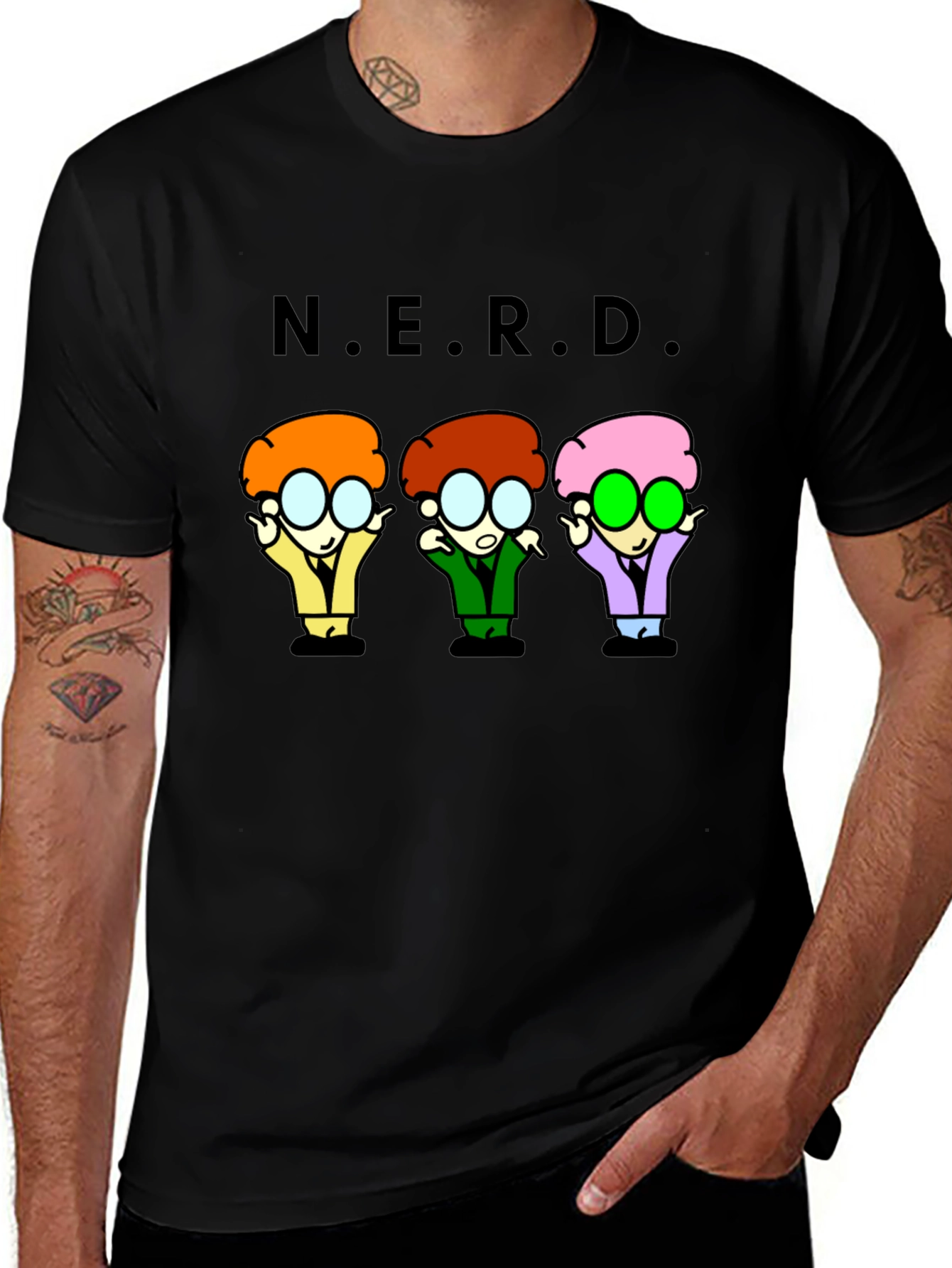 Variant 13 of N.E.R.D. Character Graphic Print T-Shirt