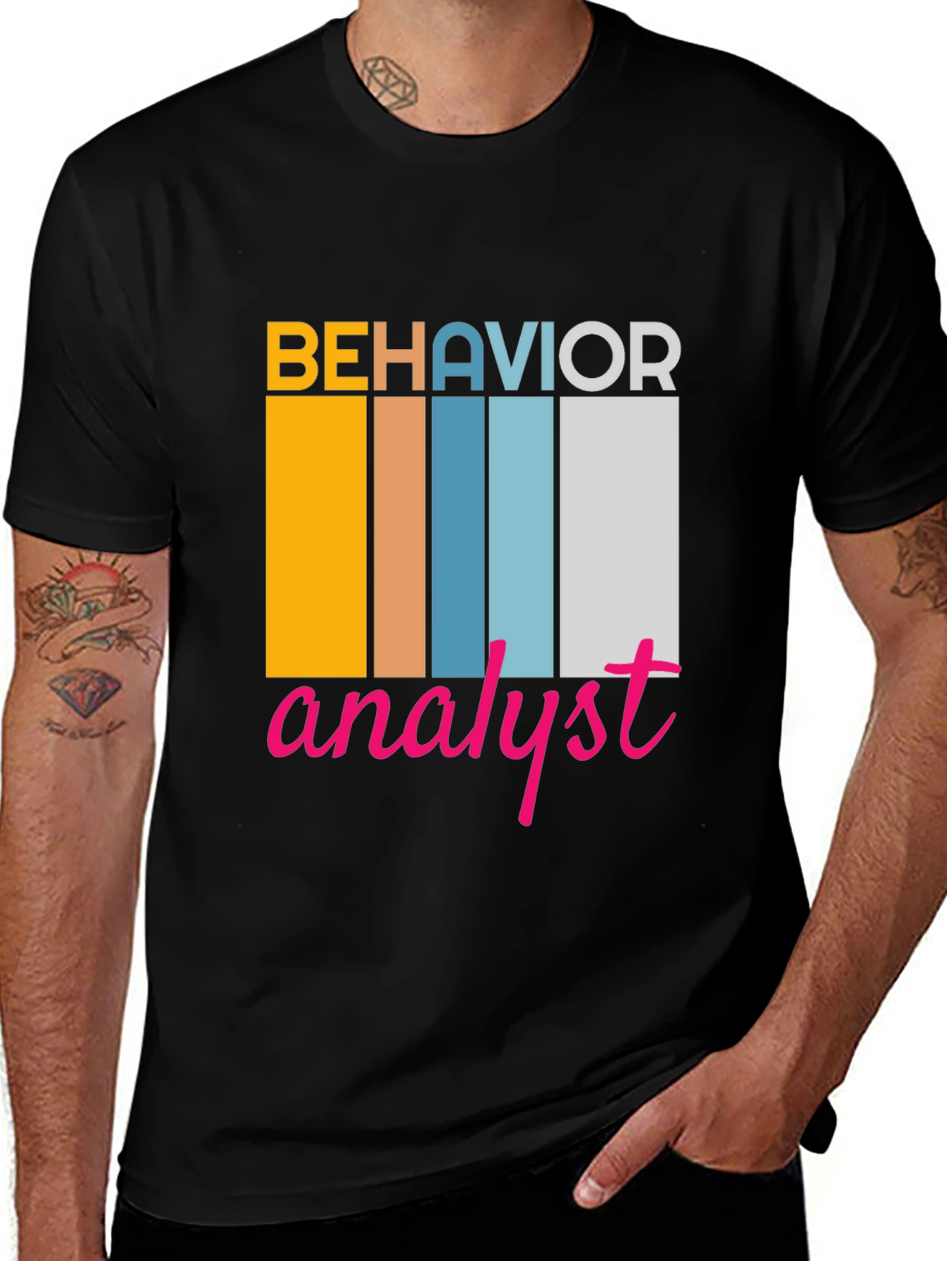 Behavior Analyst Retro T-Shirt - Colorful Design