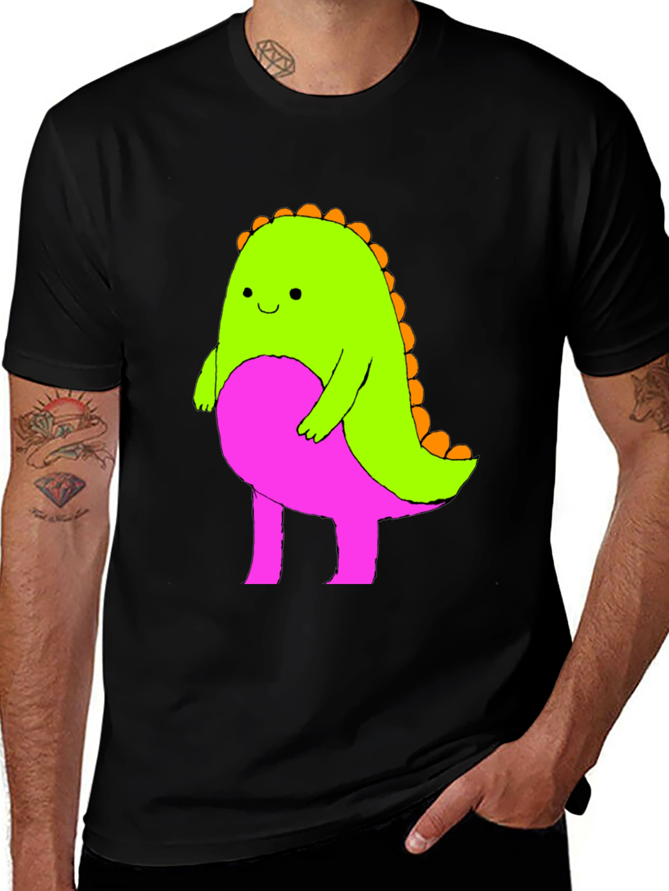 Variant 9 of Cartoon Dinosaur Graphic Tee