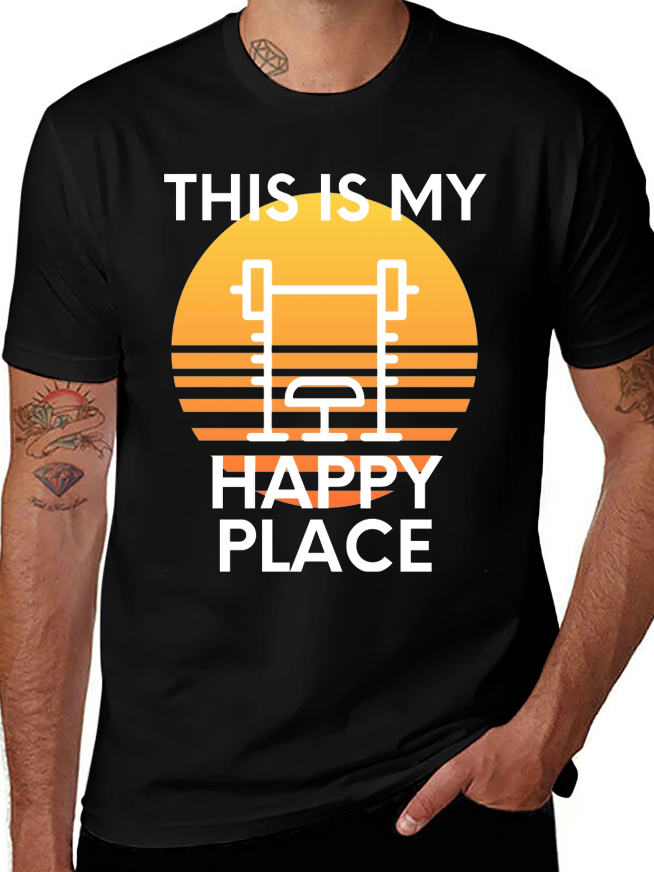 Variant 21 of This Is My Happy Place Gym T-Shirt