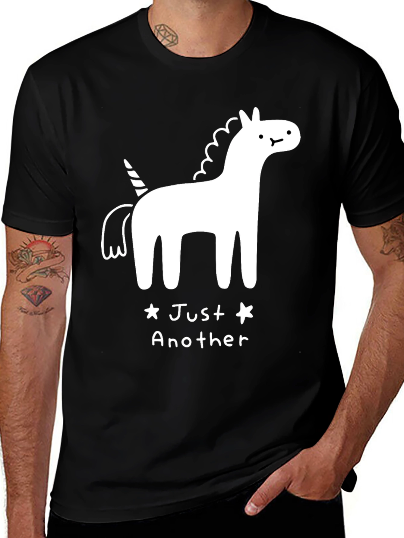 Variant 9 of Unicorn Graphic Tee - Just Another Unicorn Shirt