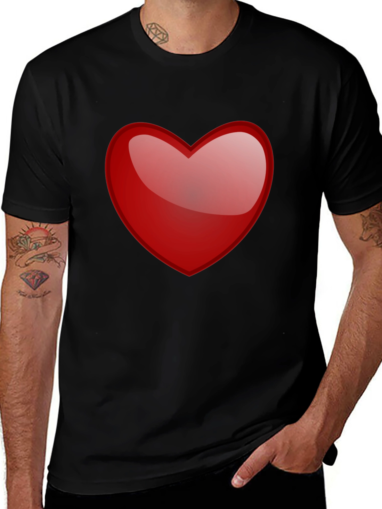 Variant 7 of Heart Graphic Tee - Stylish Casual Wear