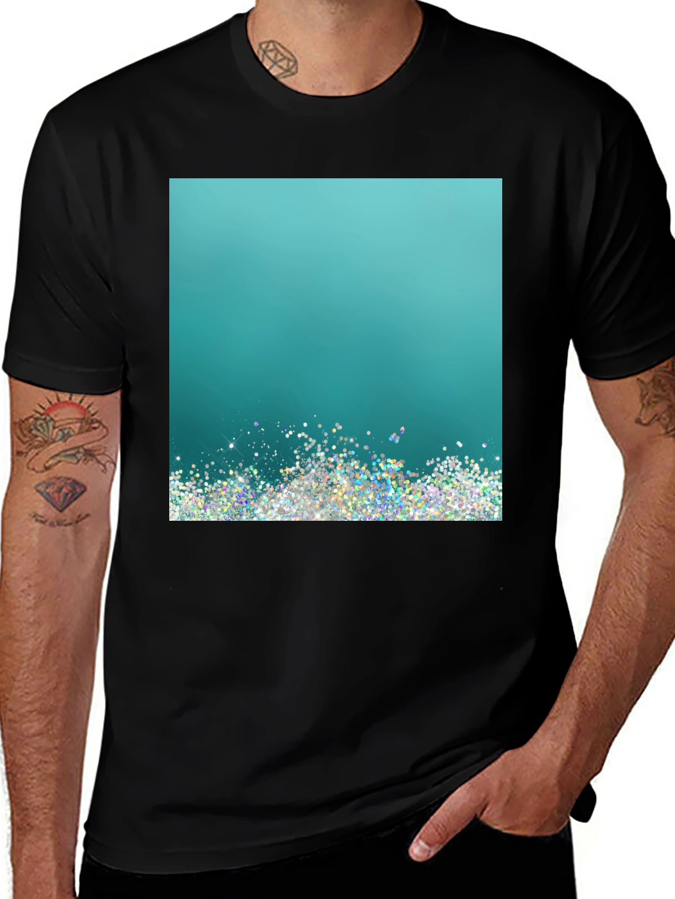 Variant 30 of Glitter Gradient Tee