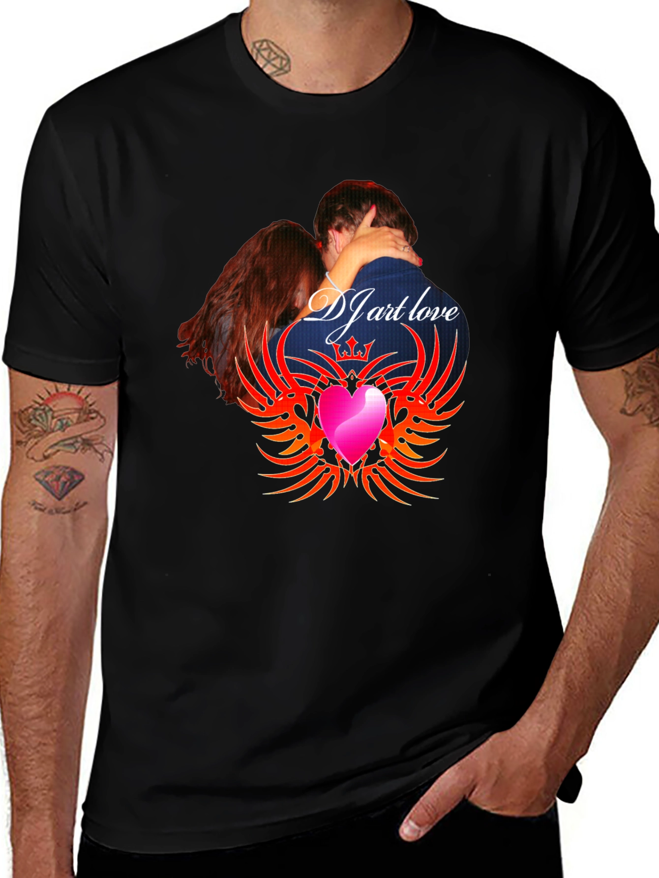 Variant 12 of DJ Art Love Graphic T-Shirt - Trendy Design