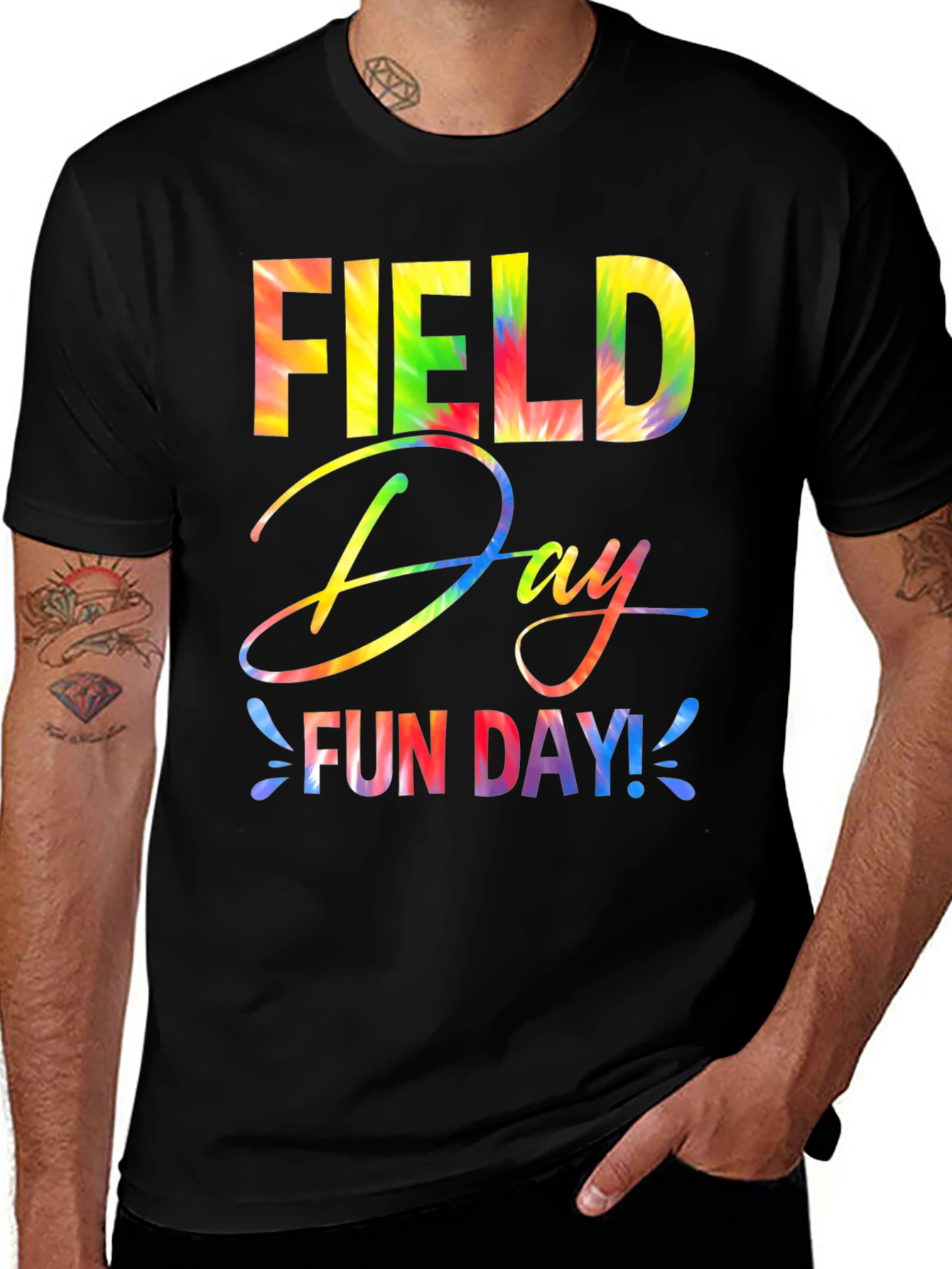 Variant 17 of Field Day Fun Day Tie-Dye Graphic Tee