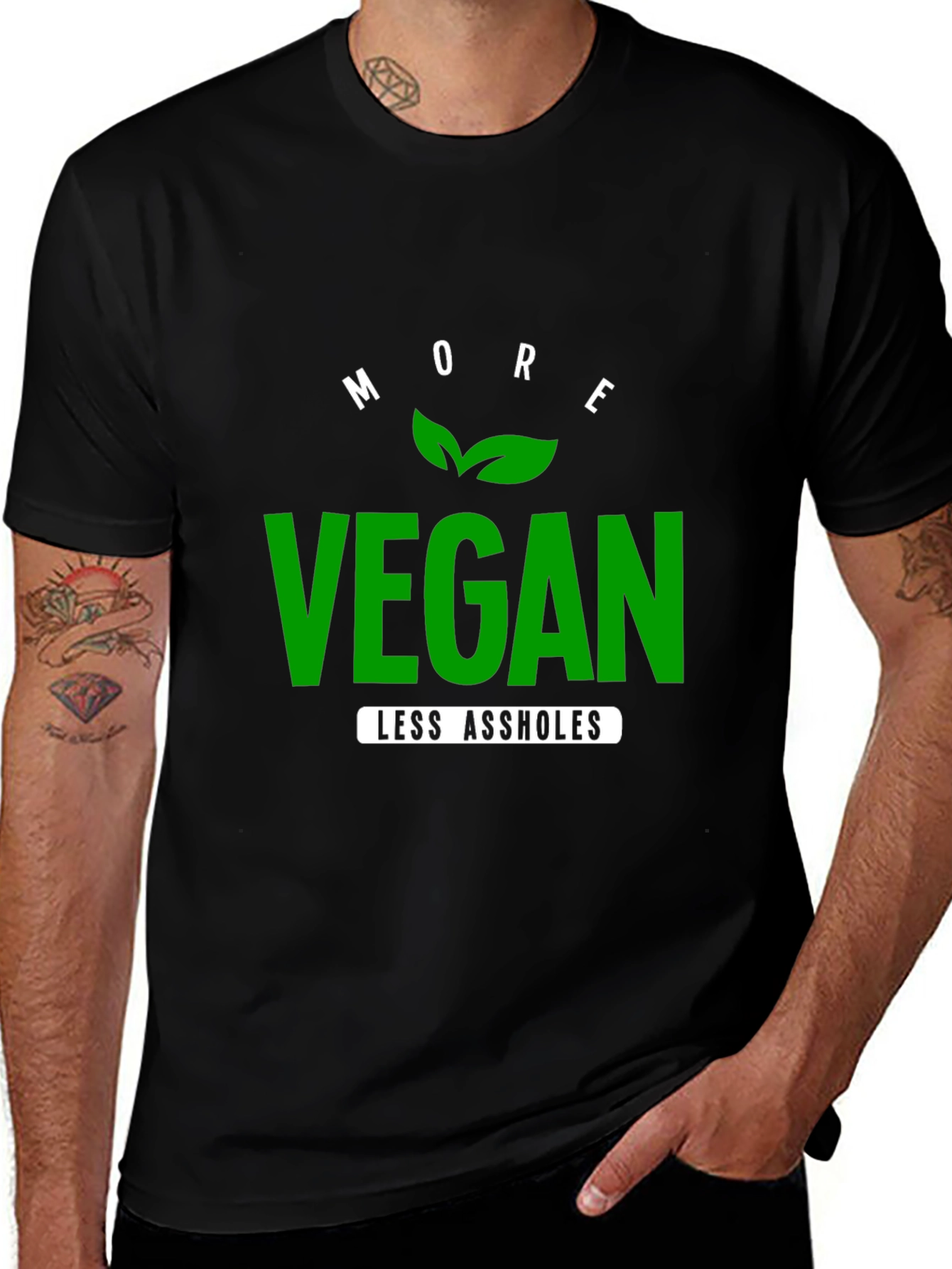 Variant 4 of More Vegan Less A**holes T-Shirt